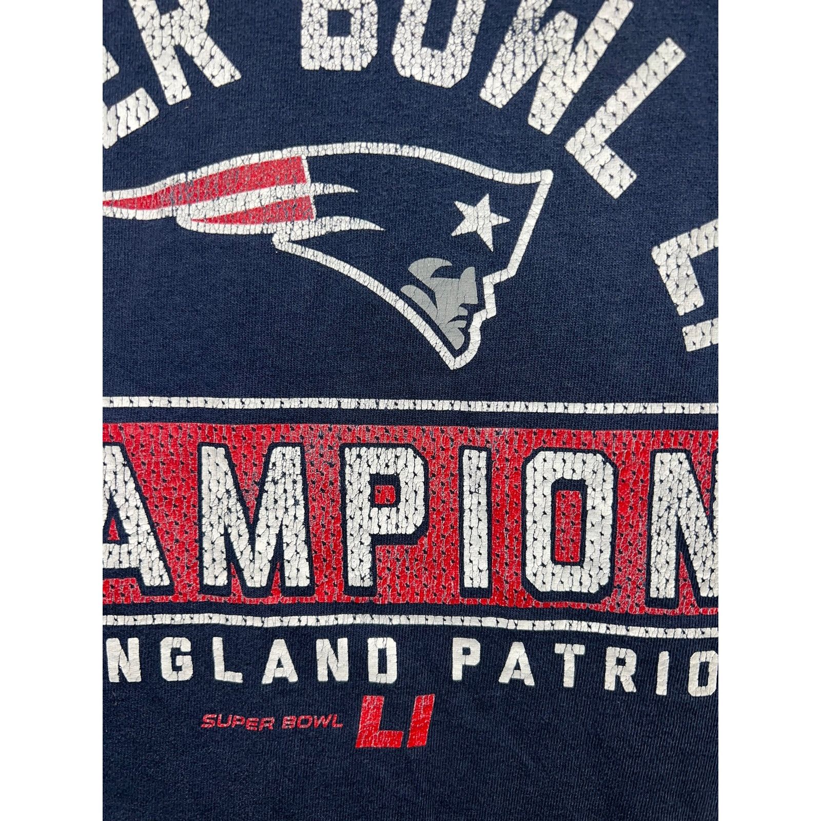 Majestic New England Patriots Super Bowl Shirt Blue LI 51 NFL Tee M Size US M / EU 48-50 / 2 - 3 Thumbnail