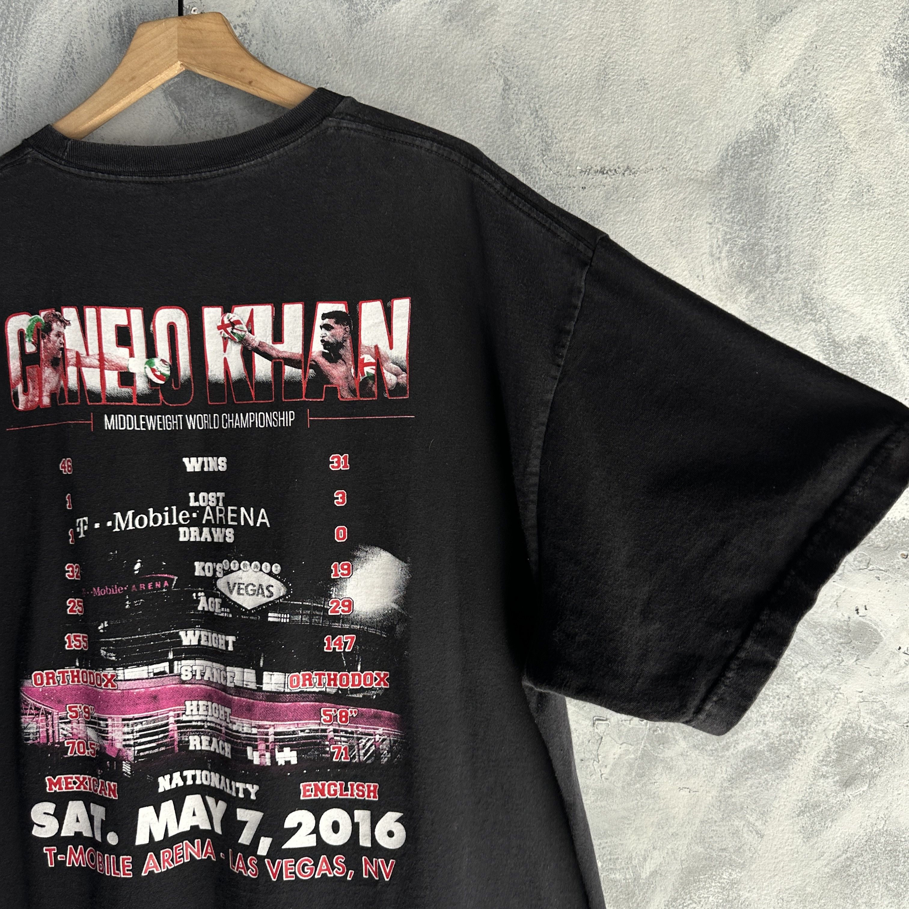 Other Vtg Canelo vs Amir Khan T-Shirt Mens 2XL Black Boxing Fight Size US XXL / EU 58 / 5 - 8 Thumbnail