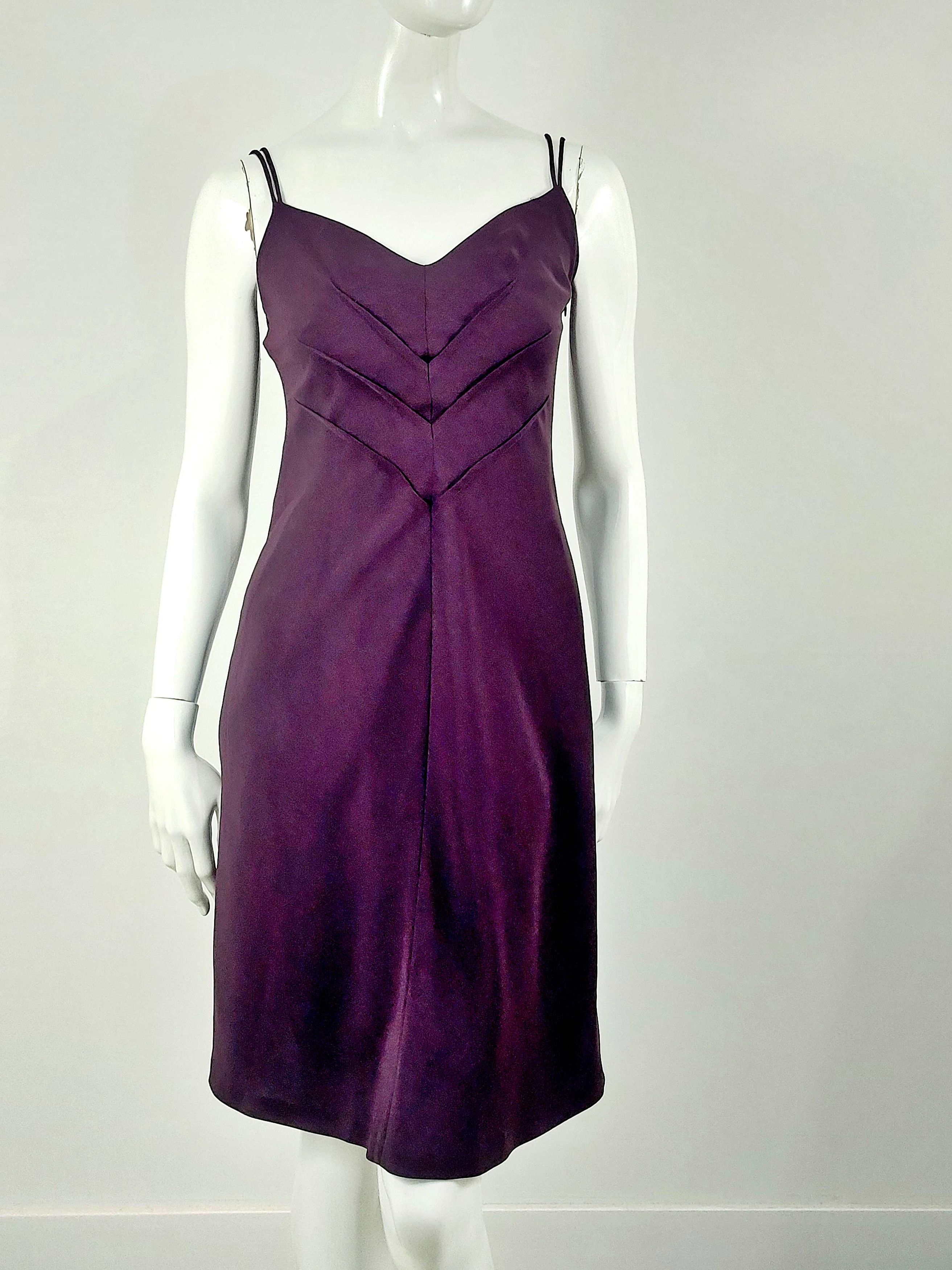 Thierry Mugler hierry Mugler Sculpted Purple Corset Cocktail Midi Dress Size M / US 6-8 / IT 42-44 - 1 Thumbnail