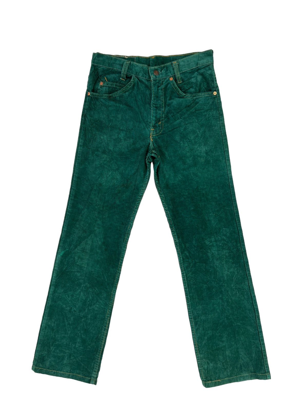Vintage 70s Levi’s Orange Tab Faded Green Corduroy Pant