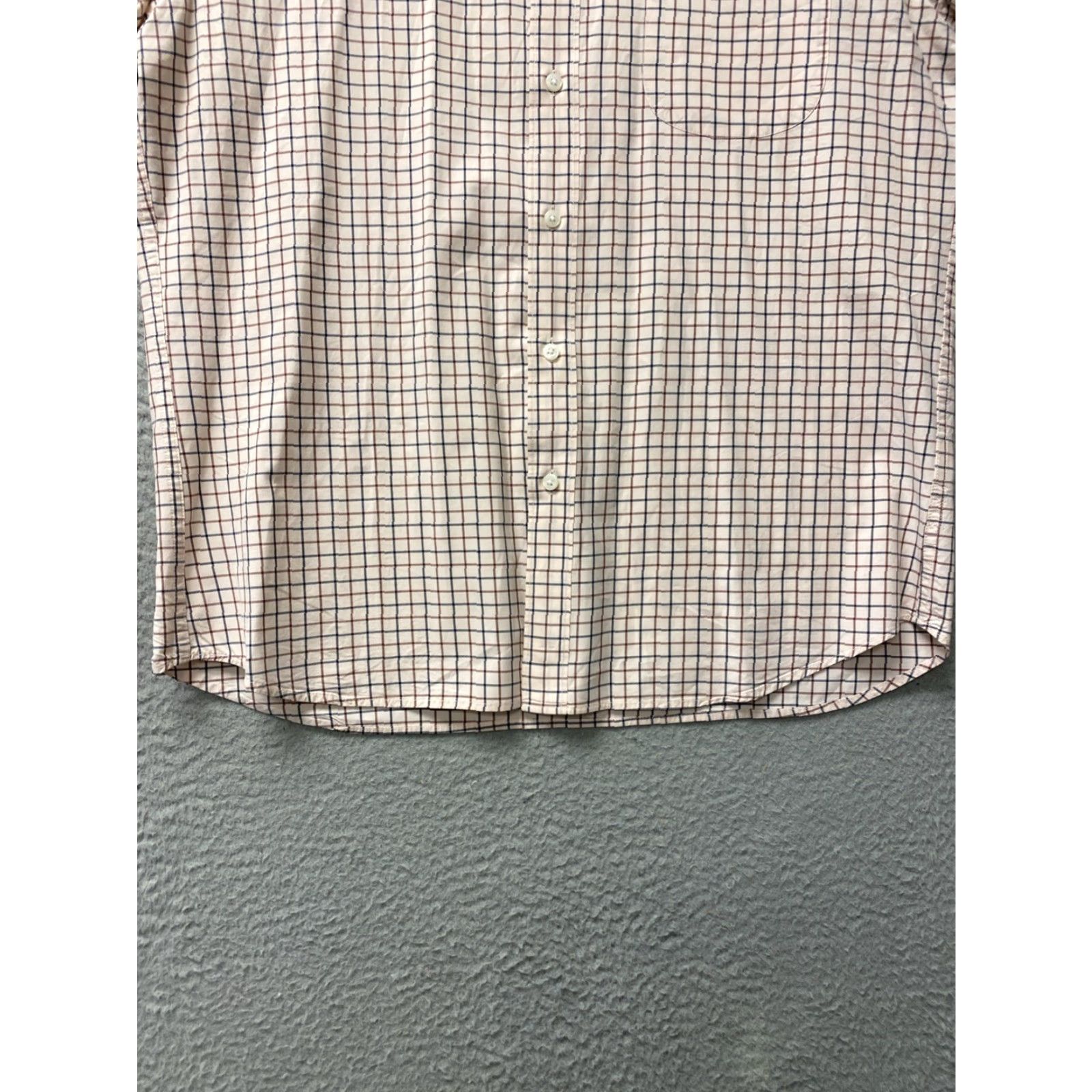 J.Crew J Crew Button Shirt Men’s L Peach Slim Fit Check /158-34 Button-Up Long Sleeve Cotton Slimming Size US L / EU 52-54 / 3 - 2 Thumbnail