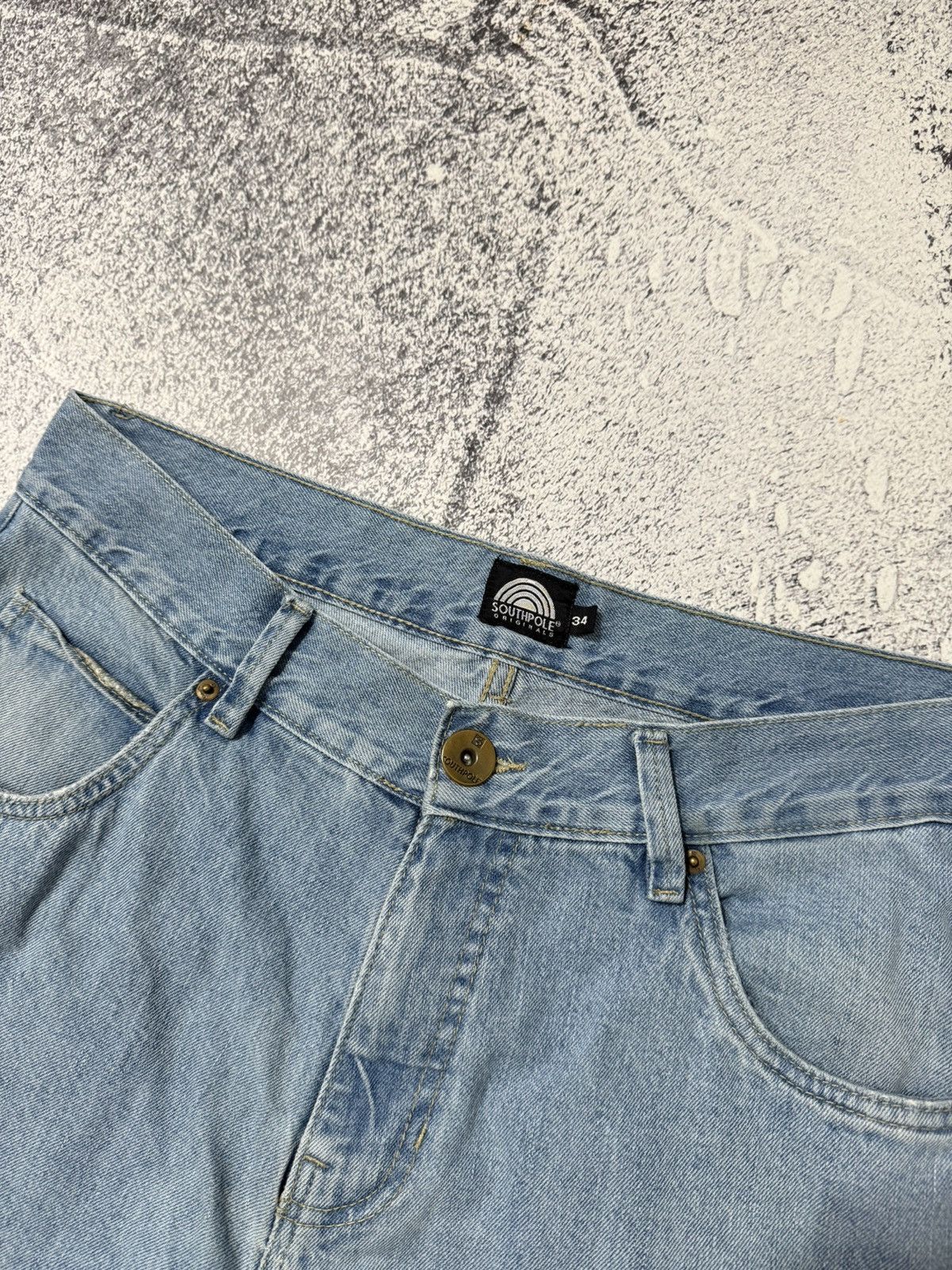 JNCO × Southpole Crazy Vintage Y2K Southpole Baggy Jeans Skater RAP JNCO Size US 34 / EU 50 - 10 Thumbnail