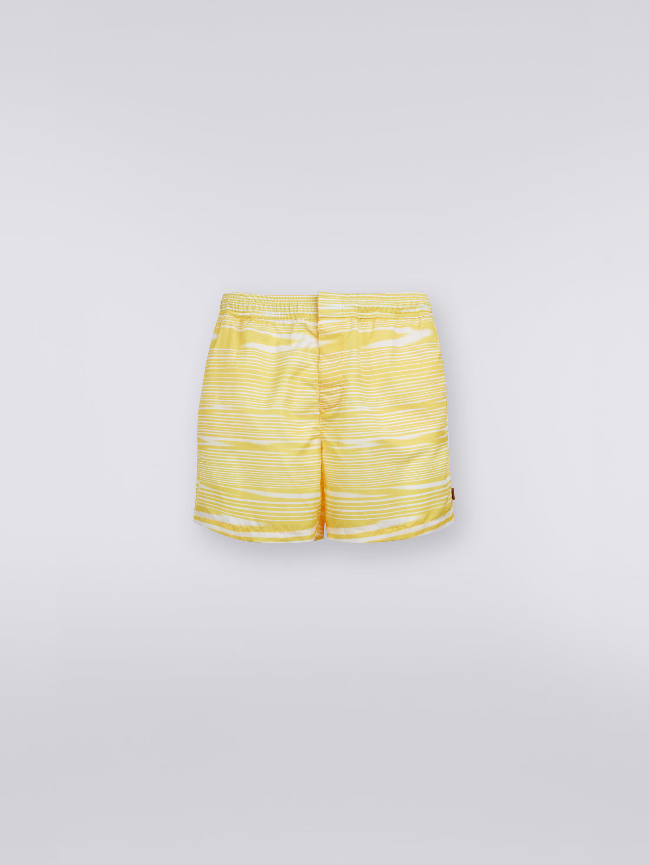 Missoni o1mle1025 Slub Motif Swim Short Trunks In Multicolor Size US 36 / EU 52 - 1 Thumbnail