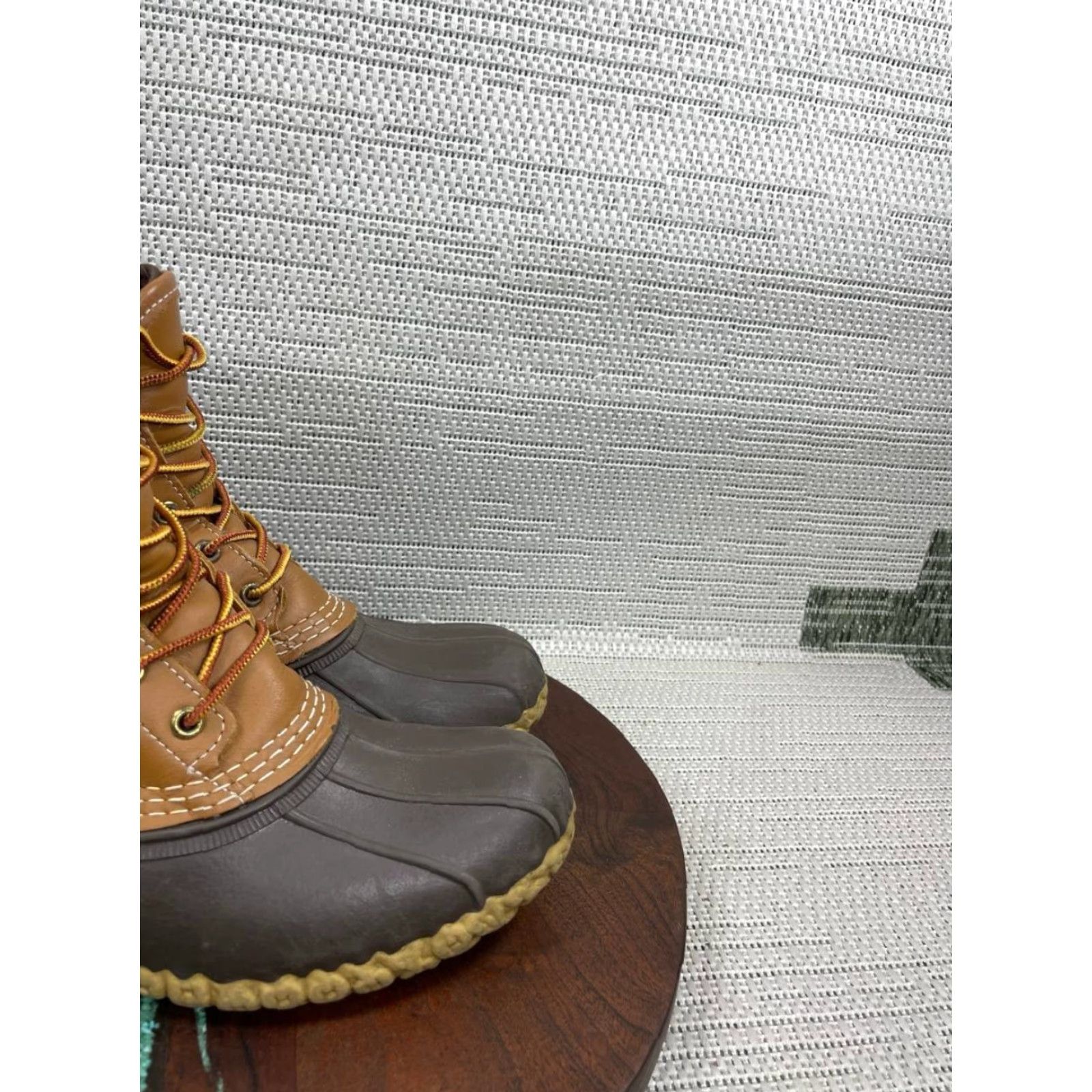 Vintage L.L.Bean Boots Women 8 M Gore-tex Brown Leather Lace Up Ankle Duck USA Made Boots Size US 8 / IT 38 - 2 Thumbnail