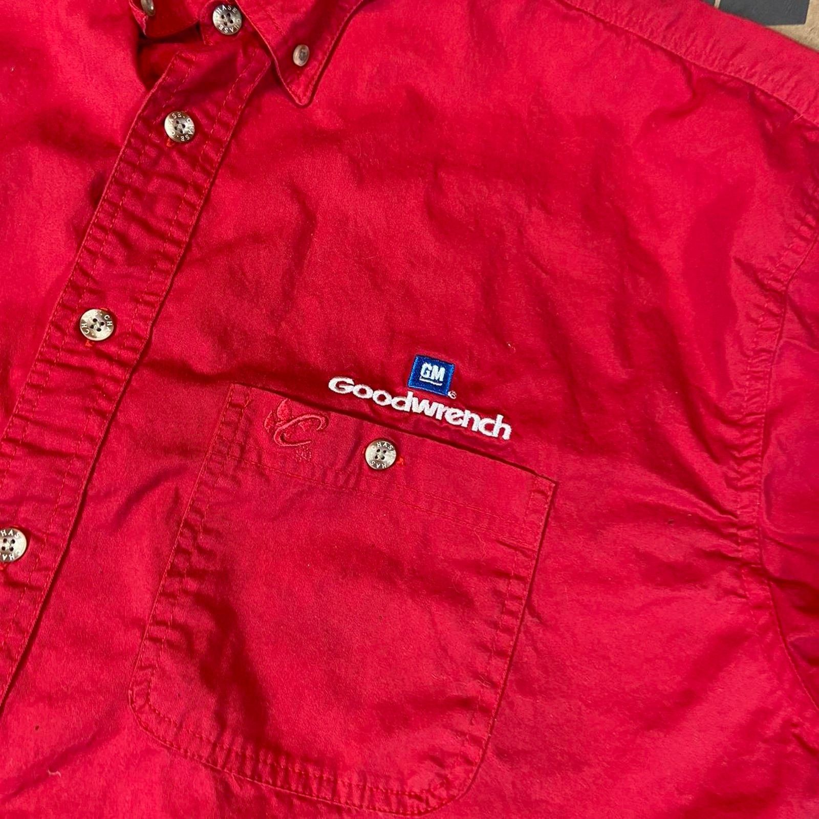 Chase Authentics Y2k red button up nascar shirt Size US XXL / EU 58 / 5 - 4 Thumbnail