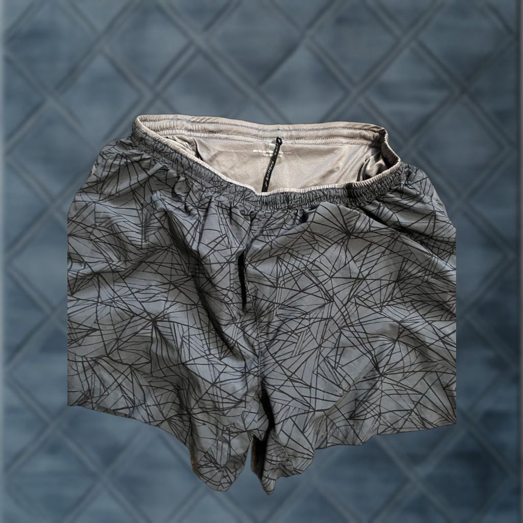 Brooks Brooks Women's Athletic Lined Running Active Shorts Gray Geometric Size M Size 32" / US 10 / IT 46 - 1 Thumbnail