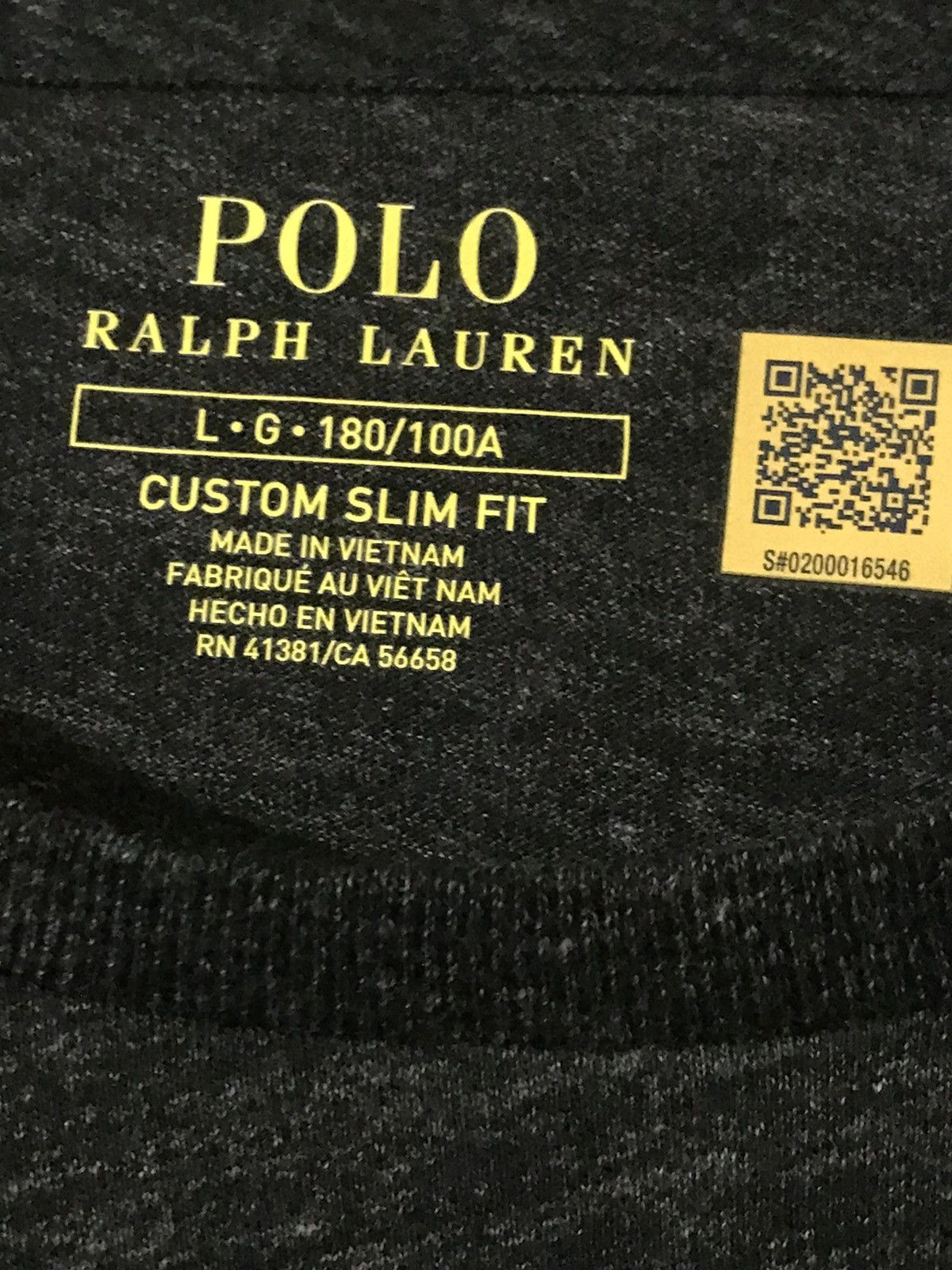 Polo Ralph Lauren Polo Ralph Lauren Grey Tee Size L Size US L / EU 52-54 / 3 - 5 Thumbnail