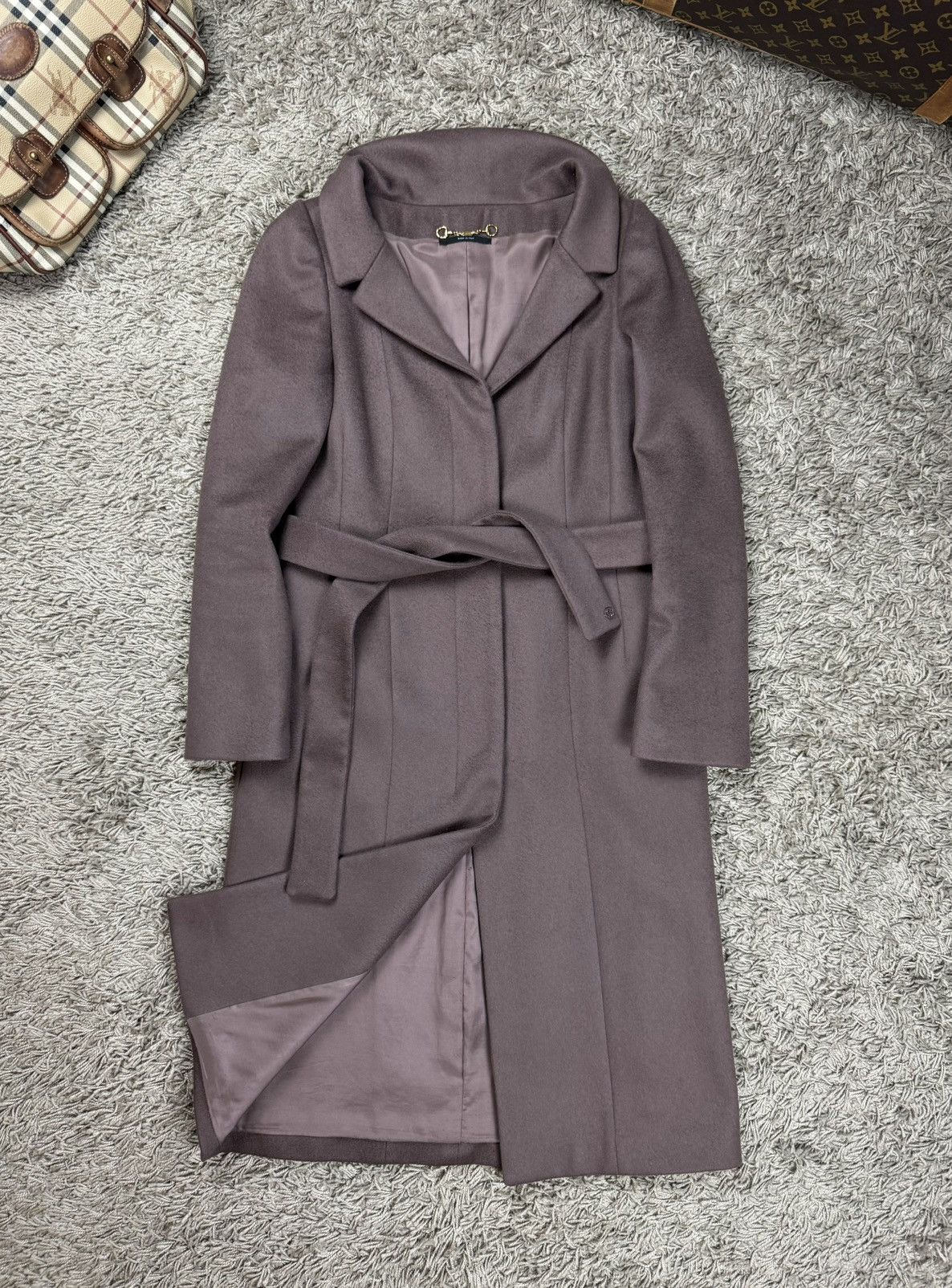Gucci Wool trench coat Gucci original luxury streetwear item Size S / US 4 / IT 40 - 1 Thumbnail