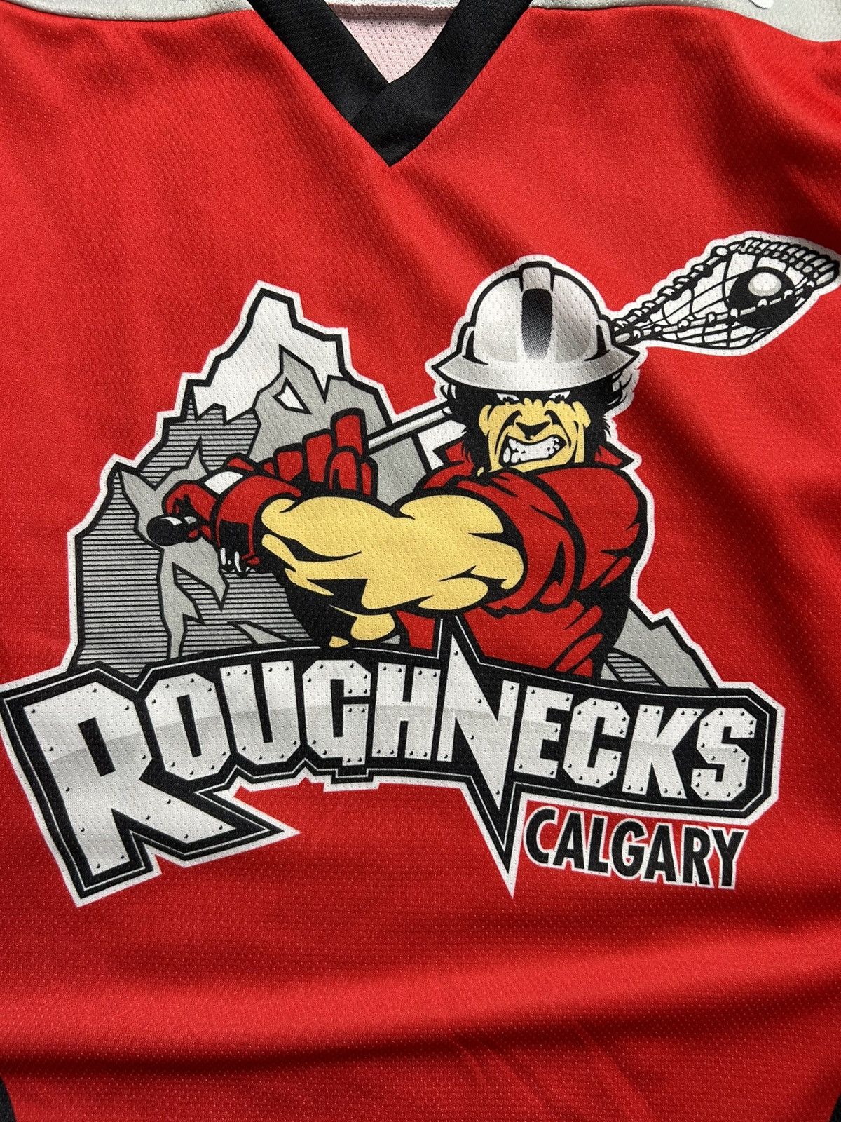 Vintage Vintage Calgary Rouchnecks Lacrosse Jersey Made in Canada Size US L / EU 52-54 / 3 - 2 Thumbnail