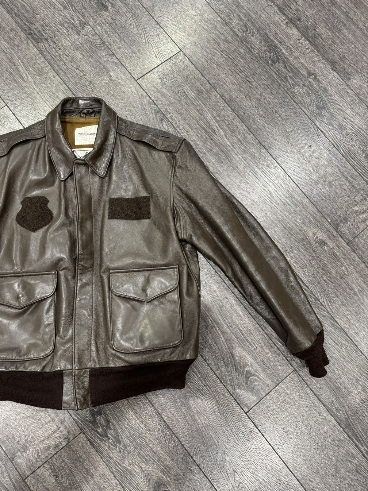 Cockpit USA Horsehide leather jacket Cockpit USA A-2 Flight Jacket 2007 Size US XL / EU 56 / 4 - 4 Thumbnail