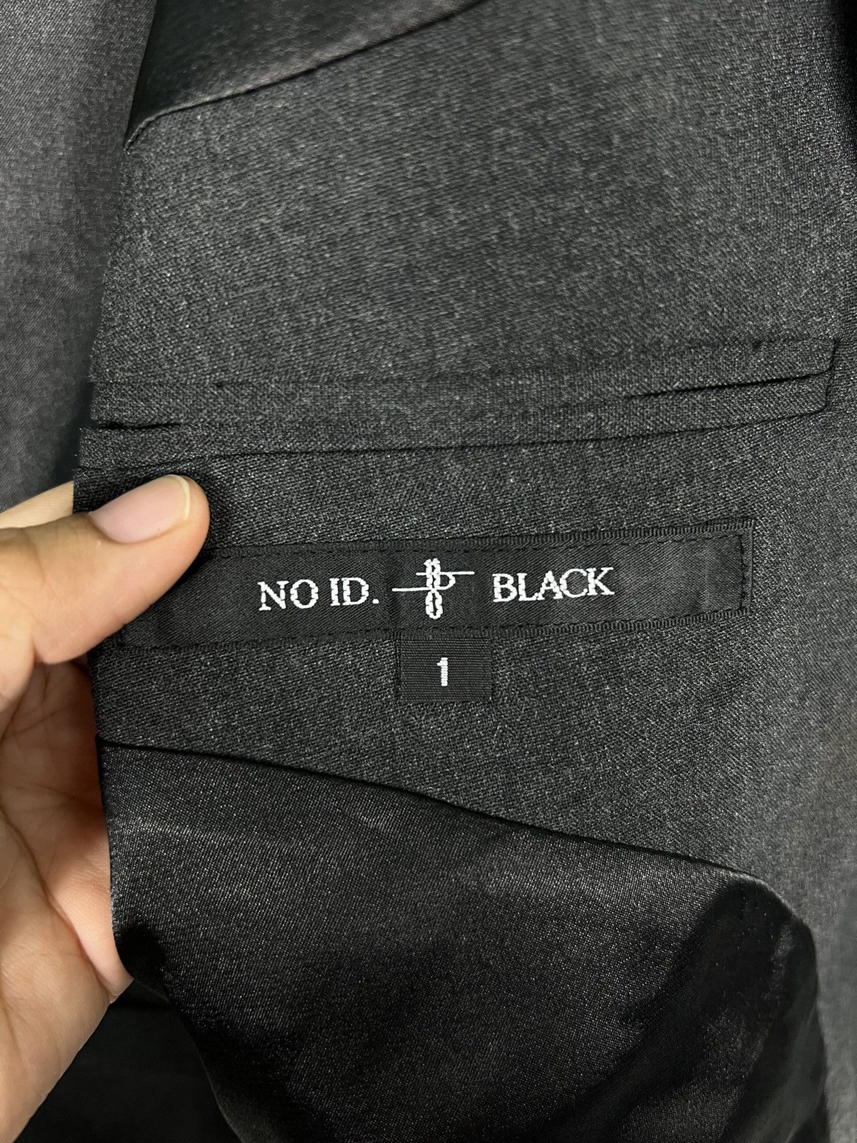 NO ID 🔥 NO ID BLACK ZIPPER POLY RAYON JACKET Size US S / EU 44-46 / 1 - 13 Thumbnail