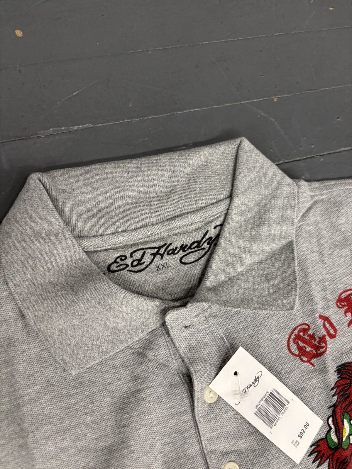 Affliction × Christian Audigier × Ed Hardy Y2K Ed Hardy Polo Longsleeve shirt Size US XXL / EU 58 / 5 - 3 Thumbnail