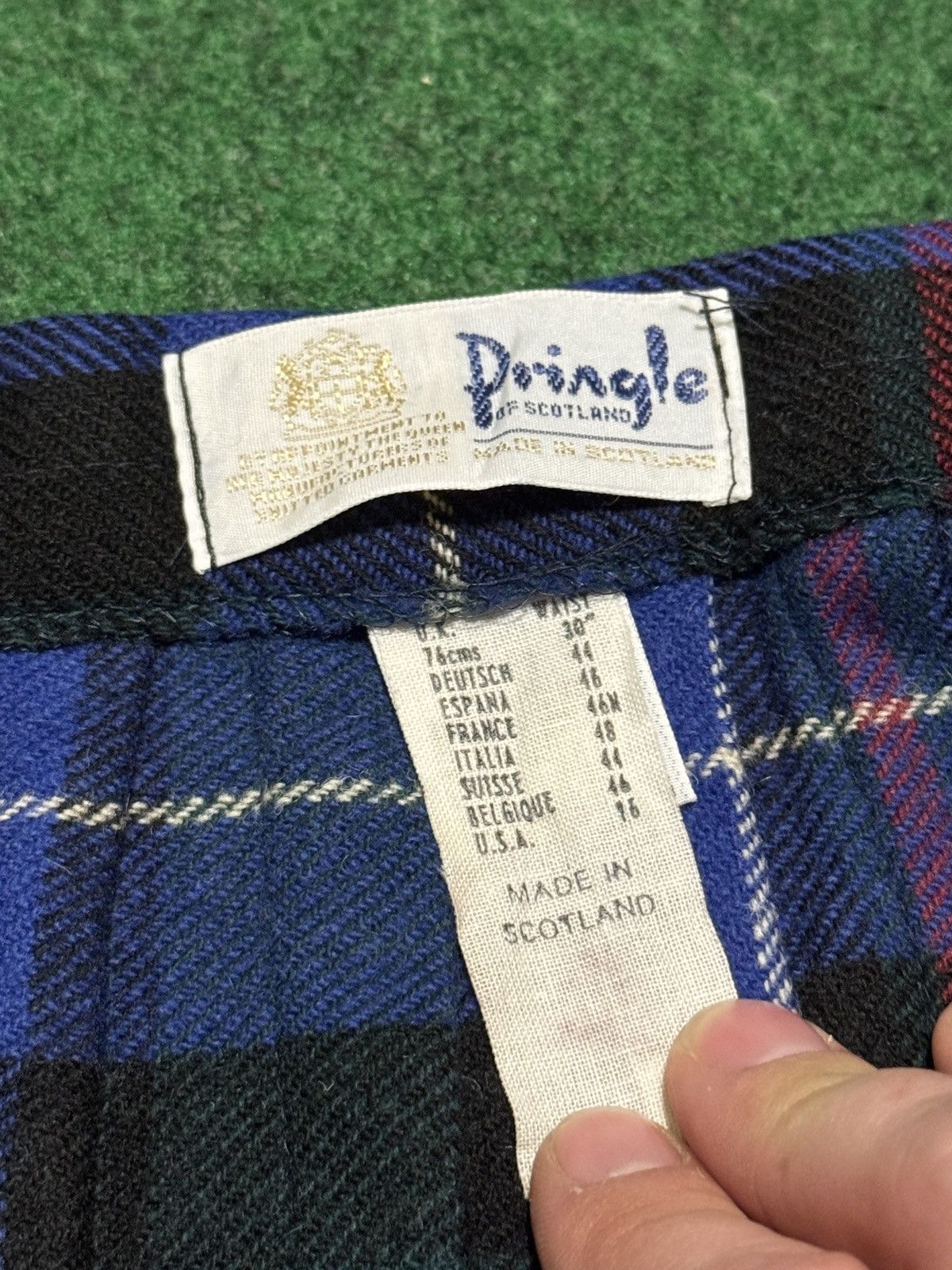 Vintage Vintage Plaid Pringle Of Scotland 70s Retro Scottish Skirt Size 32" / US 10 / IT 46 - 2 Thumbnail