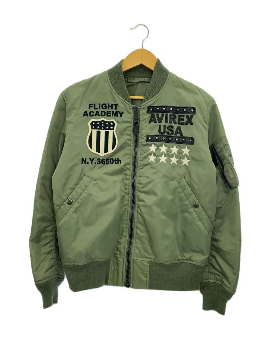 Avirex Ma-1 United Flight Nylon Military Jacket Khaki