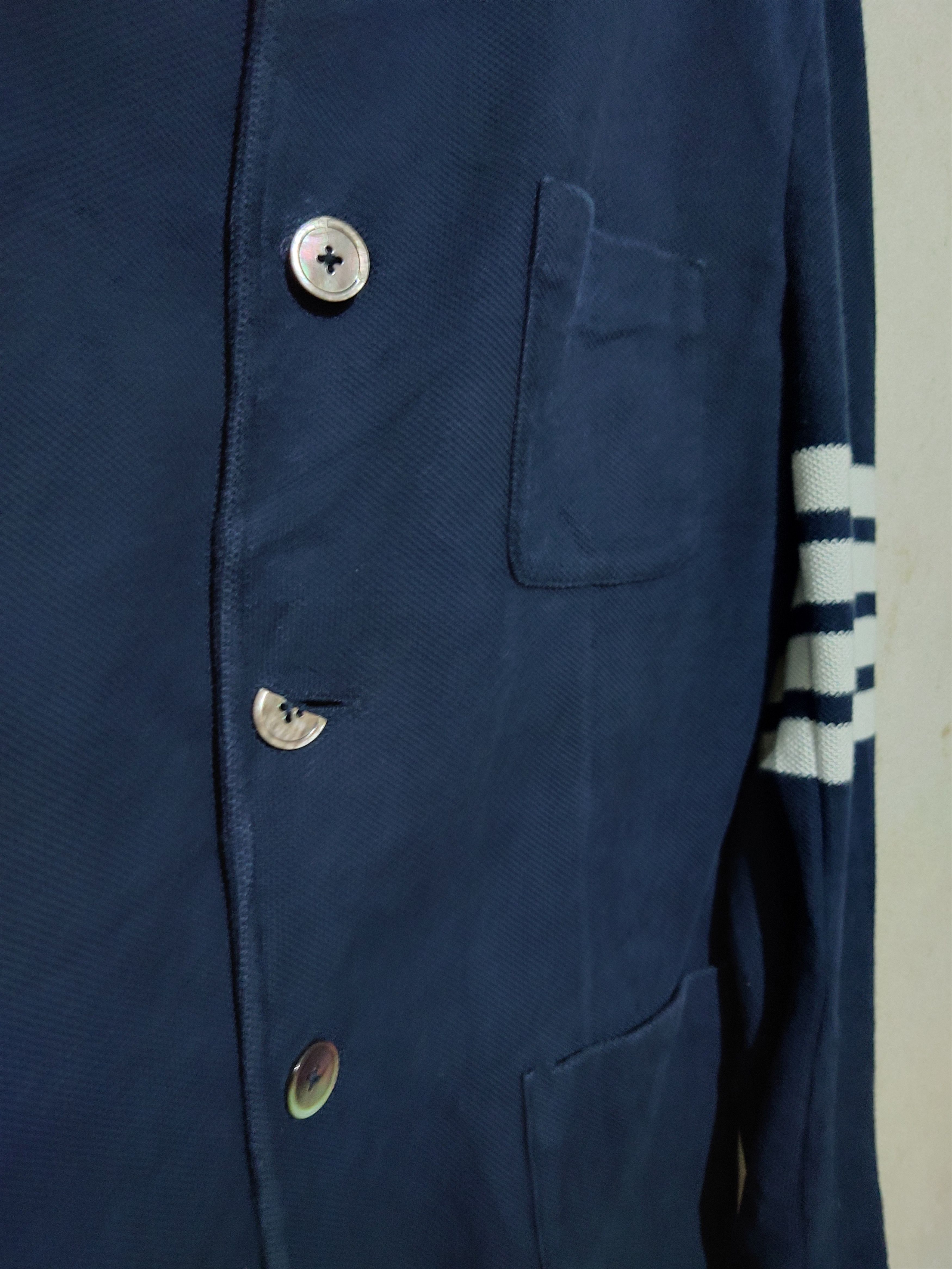 Thom Browne Thom Browne 4-bar Tech Pique Sportcoat Navy Size 1 Size US S / EU 44-46 / 1 - 9 Thumbnail