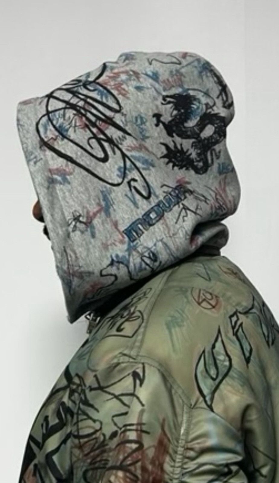 Mowalola Mowalola Graffiti Bomber Size US L / EU 52-54 / 3 - 21 Thumbnail