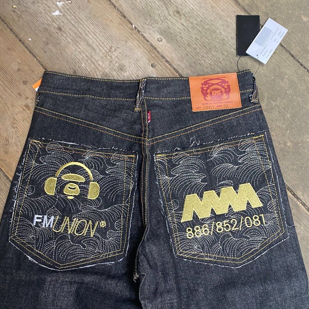 RMC Jeans × Vintage BNWT Vintage Red Monkey Company Embroidered Jeans Size 32 Size US 32 / EU 48 - 1 Thumbnail