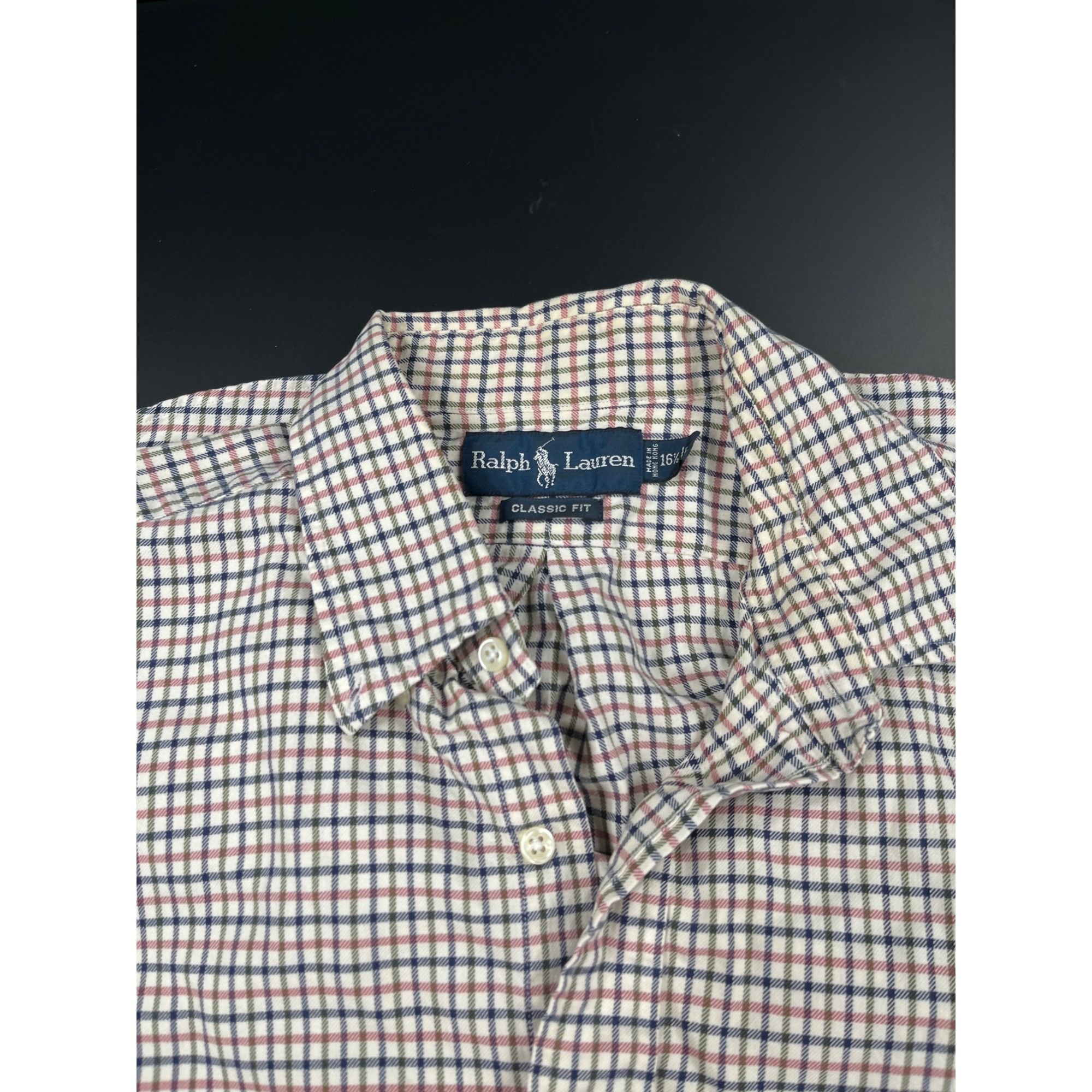 Ralph Lauren Ralph Lauren SKU 514 Mens Plaid Long Sleeve Button Up Shirt Size US L / EU 52-54 / 3 - 12 Thumbnail