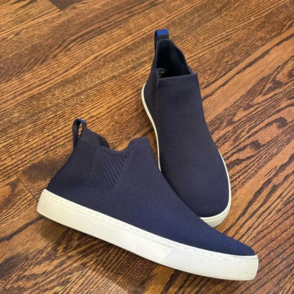 Rothy's Rothy’s Chelsea Boot navy knit slip-on ankle bootie sneaker Size US 9 / IT 39 - 2 Thumbnail