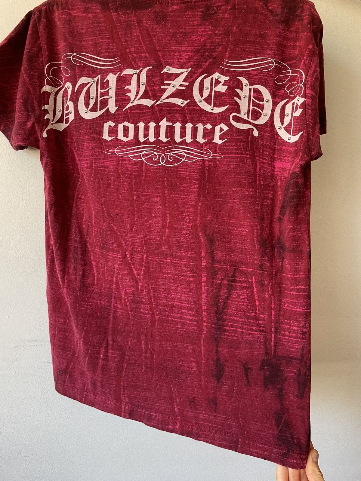 Affliction CRAZY Y2K Vintage Skull Studded tee Size M / US 6-8 / IT 42-44 - 11 Thumbnail