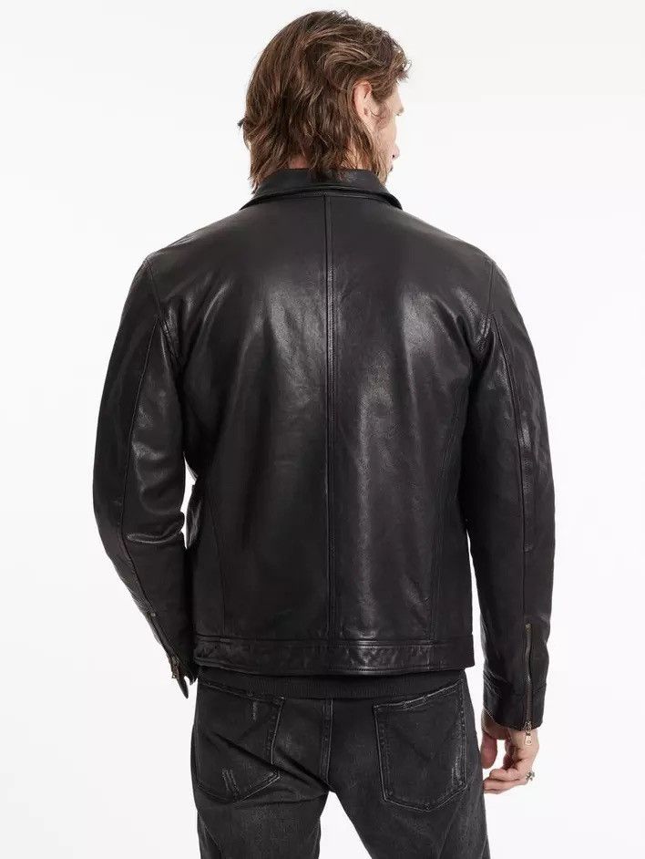 John Varvatos York Leather Jacket. size EU 48 USA 38 Size US M / EU 48-50 / 2 - 13 Thumbnail
