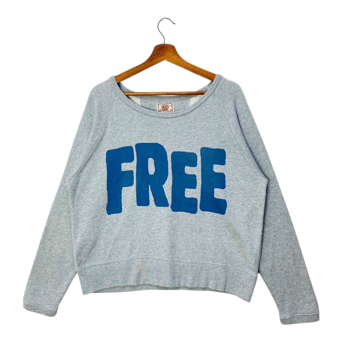 Japanese Brand Japanese Brand Heart Market Women Sweatshirt Crewneck Size L Size L / US 10 / IT 46 - 1 Thumbnail