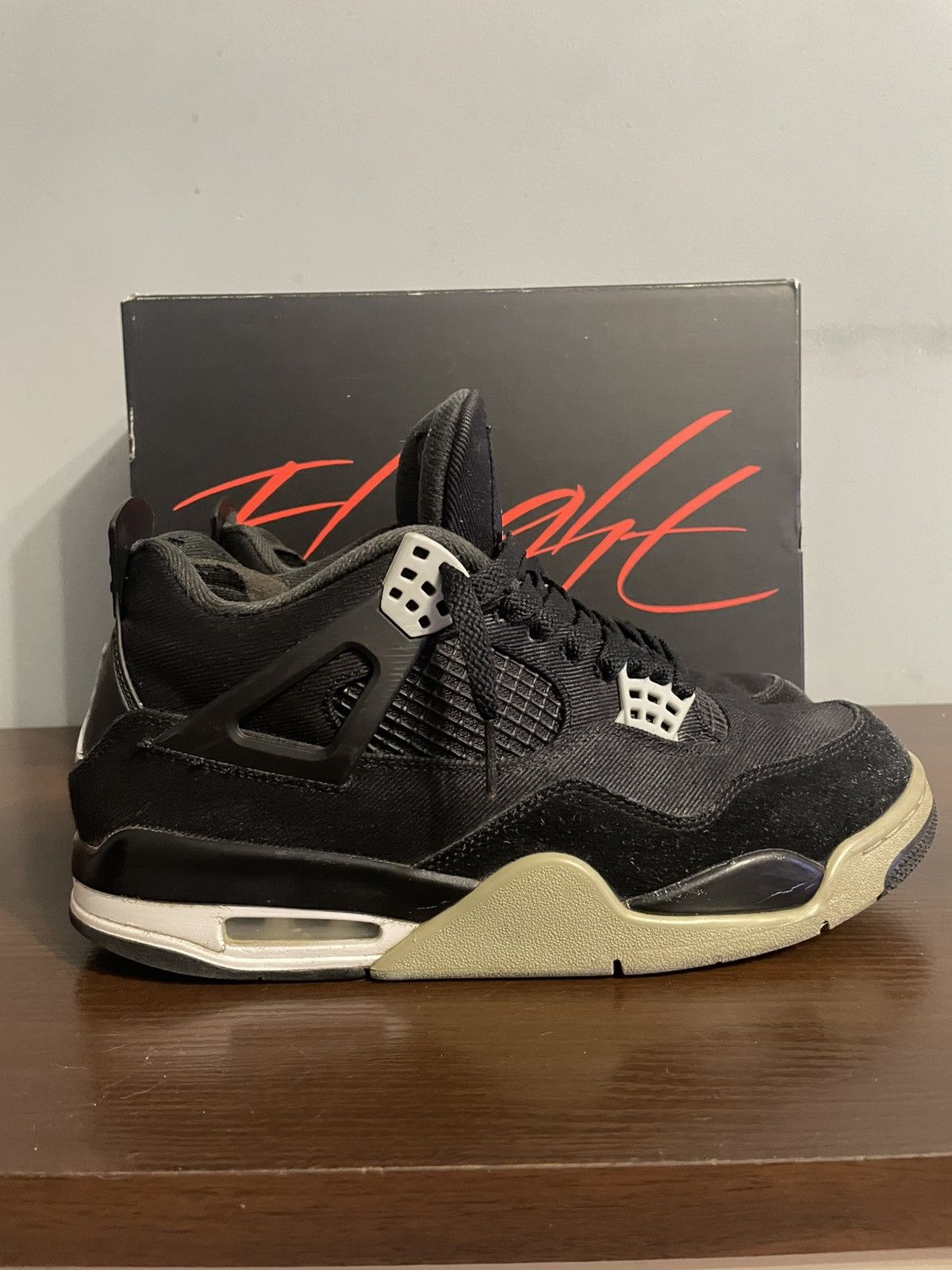 Jordan Brand Air Jordan 4 Black Canvas Size US 9 / EU 42 - 2 Thumbnail