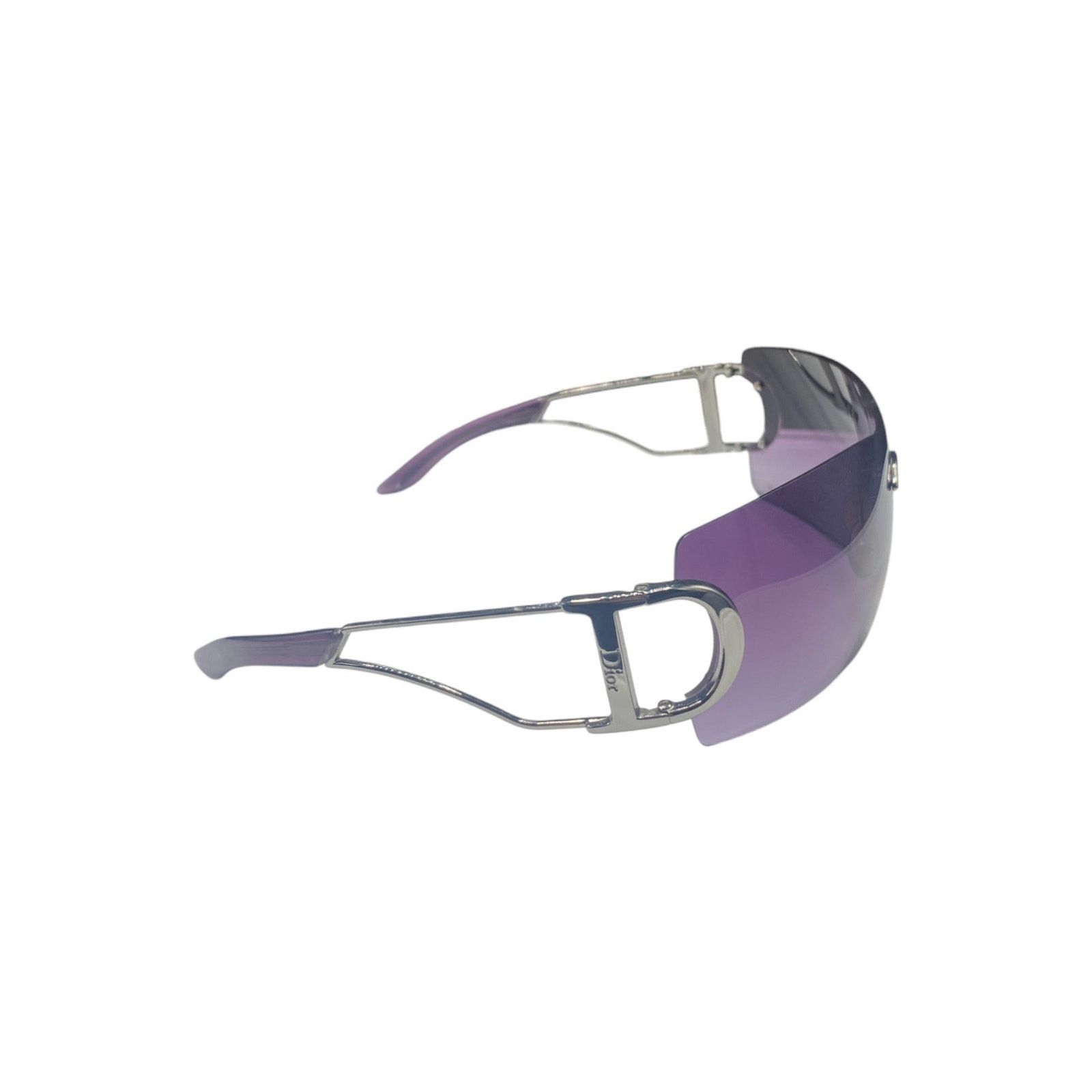 Dior Diorly 2 Purple Rimless Metal Sunglasses Size ONE SIZE - 5 Thumbnail