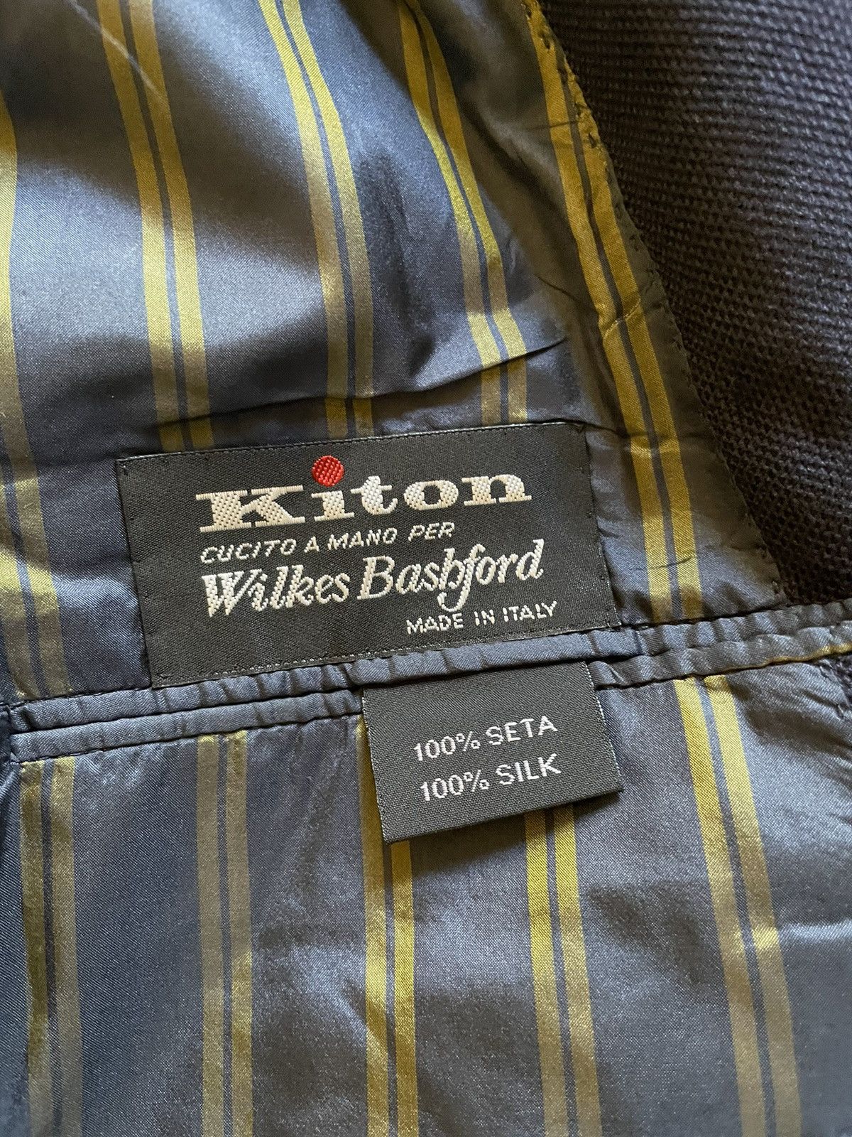 Kiton Soft Textured Silk Jacket Size 46R - 7 Thumbnail