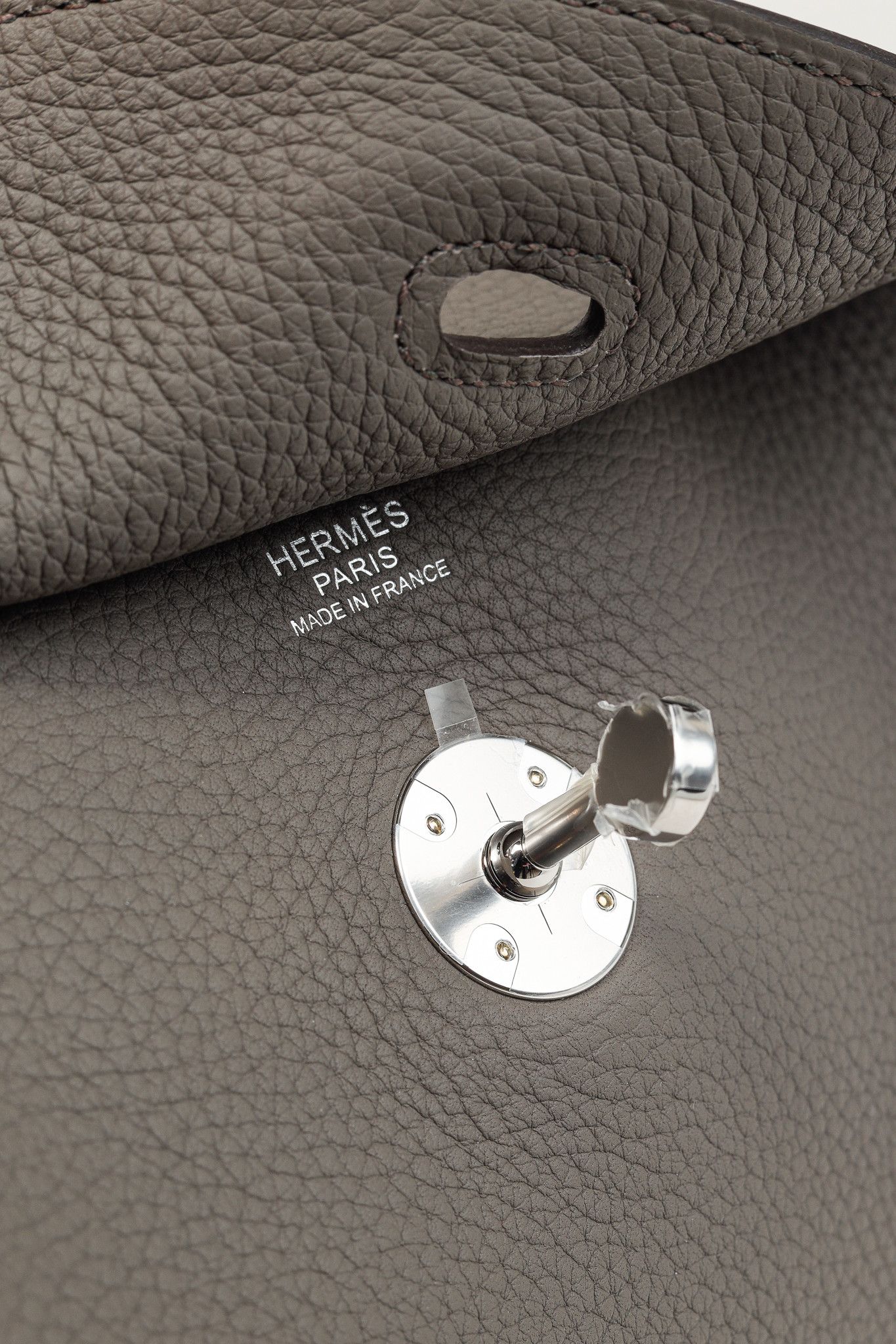 Hermes Hermes Lindy 30 Gris Etain Taurillon PHW Shoulder Bag Size ONE SIZE - 15 Thumbnail