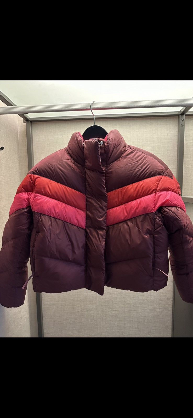 image of Bogo Canada Goose x Reformation Mila Puffer in Red, Women's (Size Large)