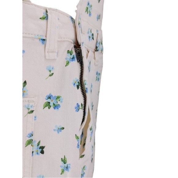 WeWoreWhat Revolve WeWoreWhat Slit Overall ShortsWatercolor Ditsy Ivory Size 34" / US 12 / IT 48 - 6 Thumbnail