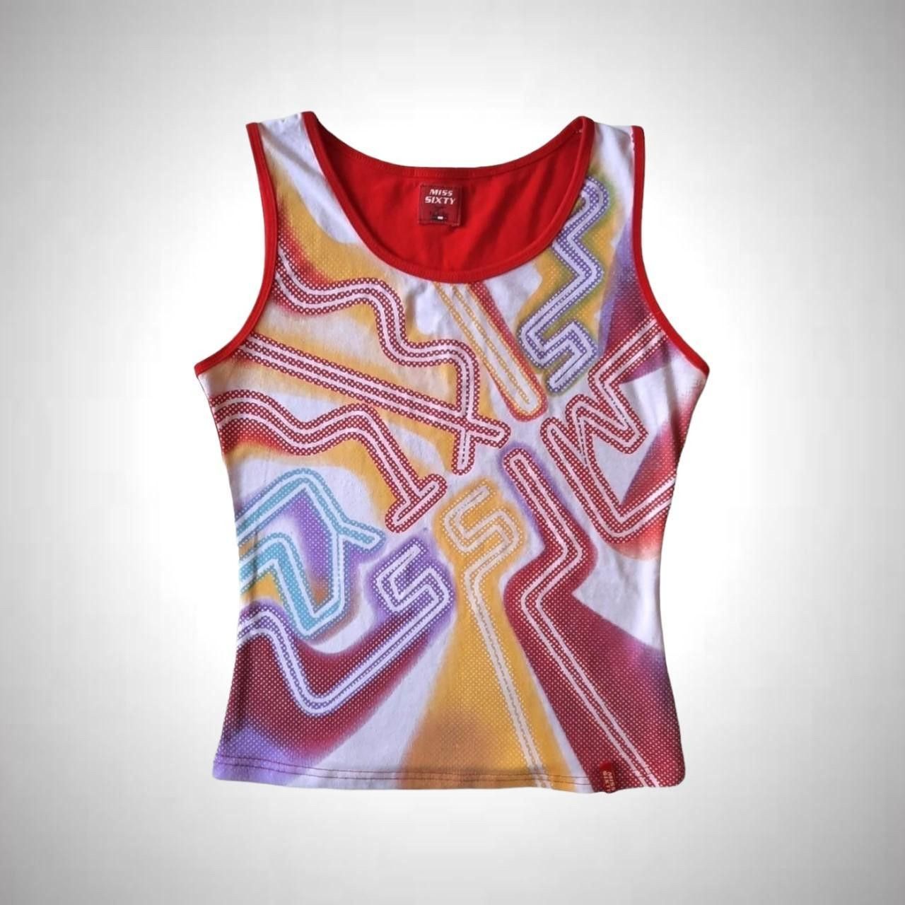 トップス g.o.a 00s Y2K archive peacock tank top - トップス