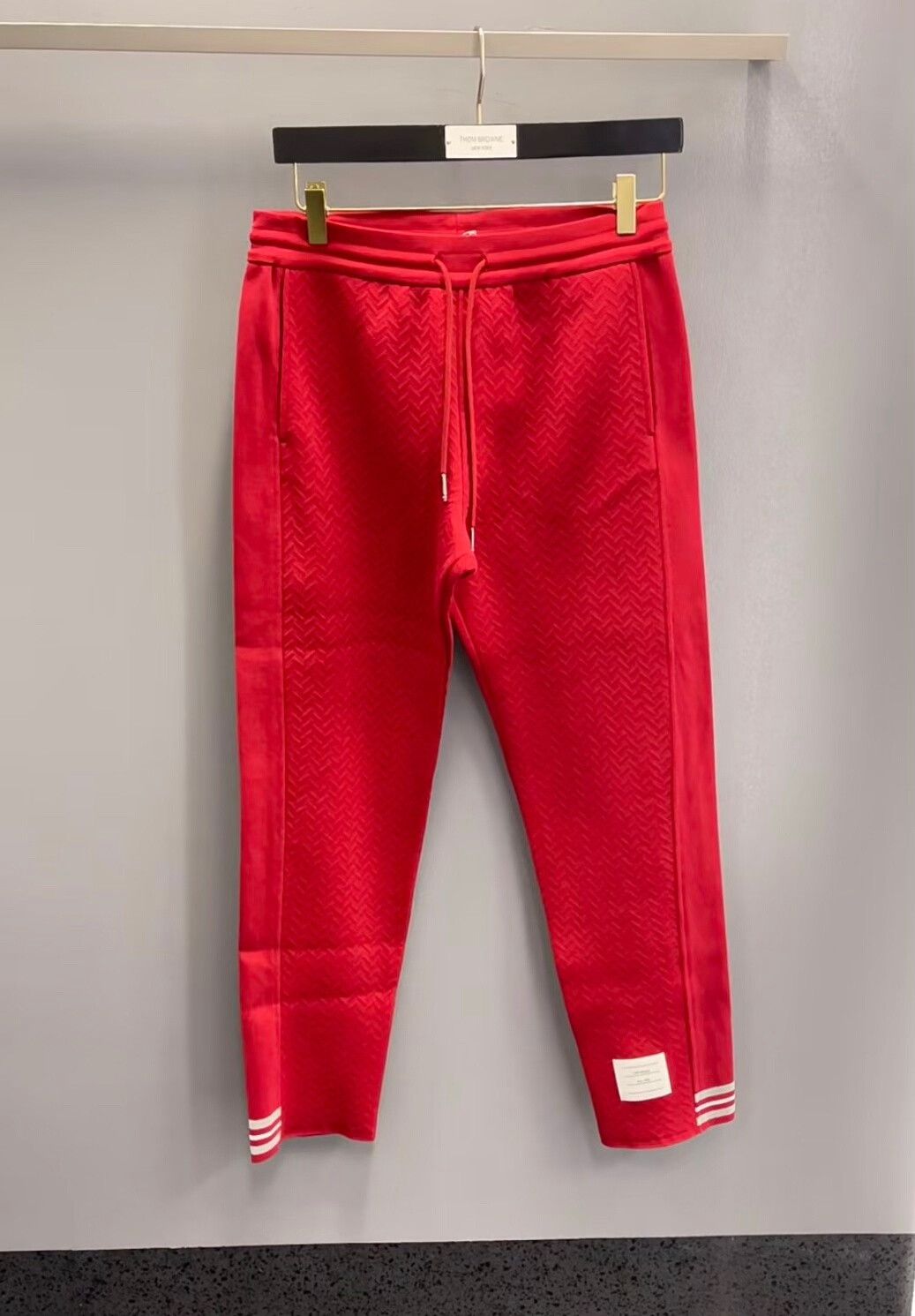 Thom Browne Thom Browne Women's Red Athletic Sweatpants Size 40" / US 18 - 1 Thumbnail