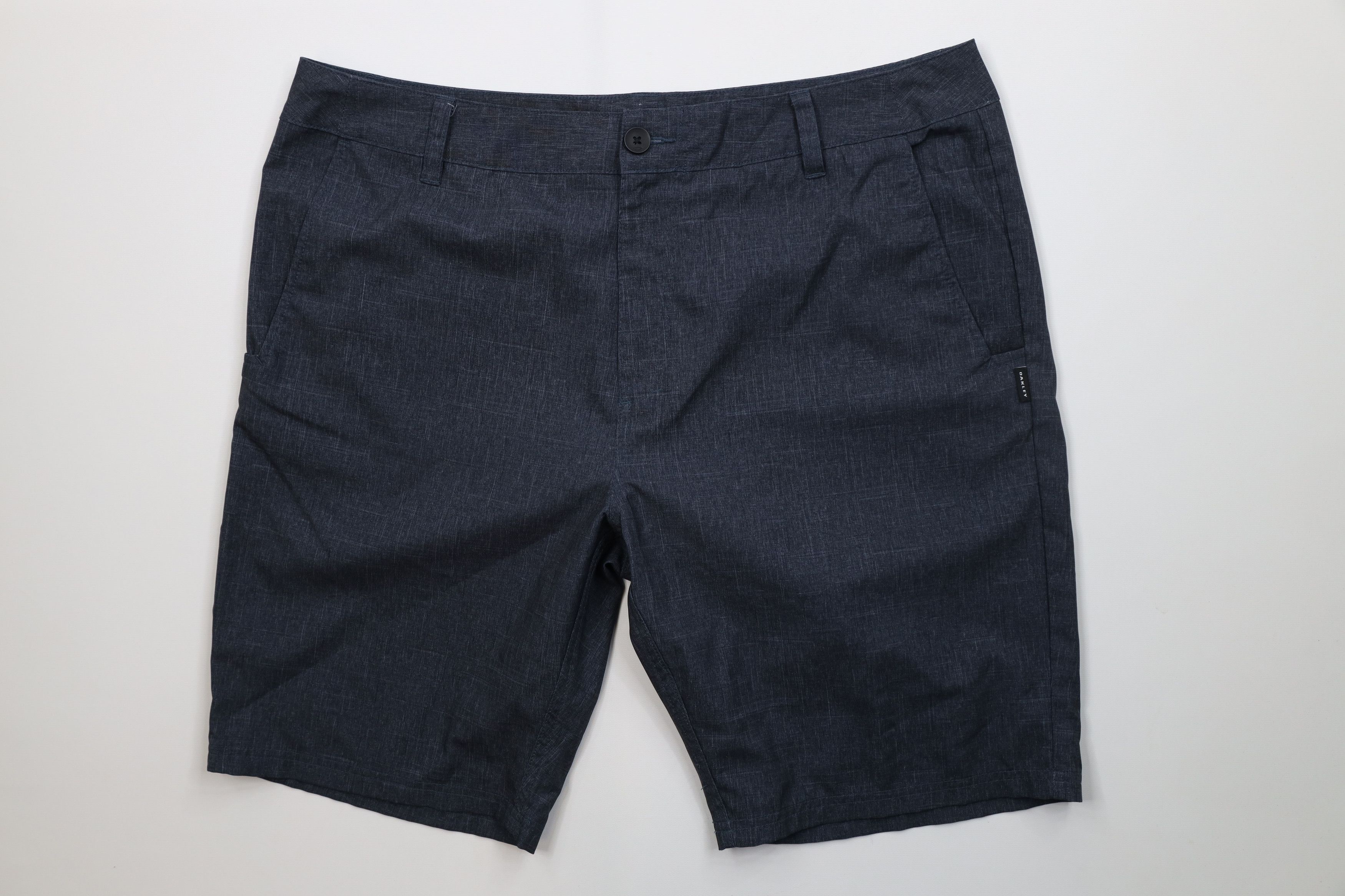 Oakley Oakley Spell Out Chambray Stretch Golf Golfing Chino Shorts Size US 38 / EU 54 - 1 Thumbnail