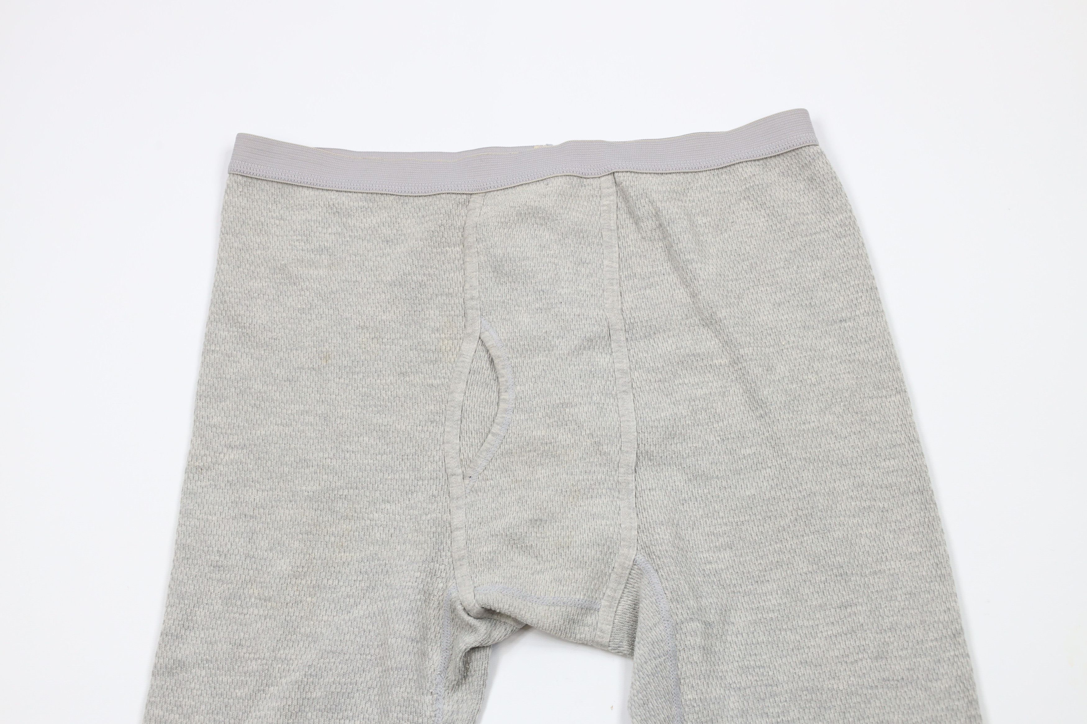 Hanes × Vintage Vintage 70s 80s Hanes Waffle Knit Base Layer Pants USA Size US 38 / EU 54 - 2 Thumbnail