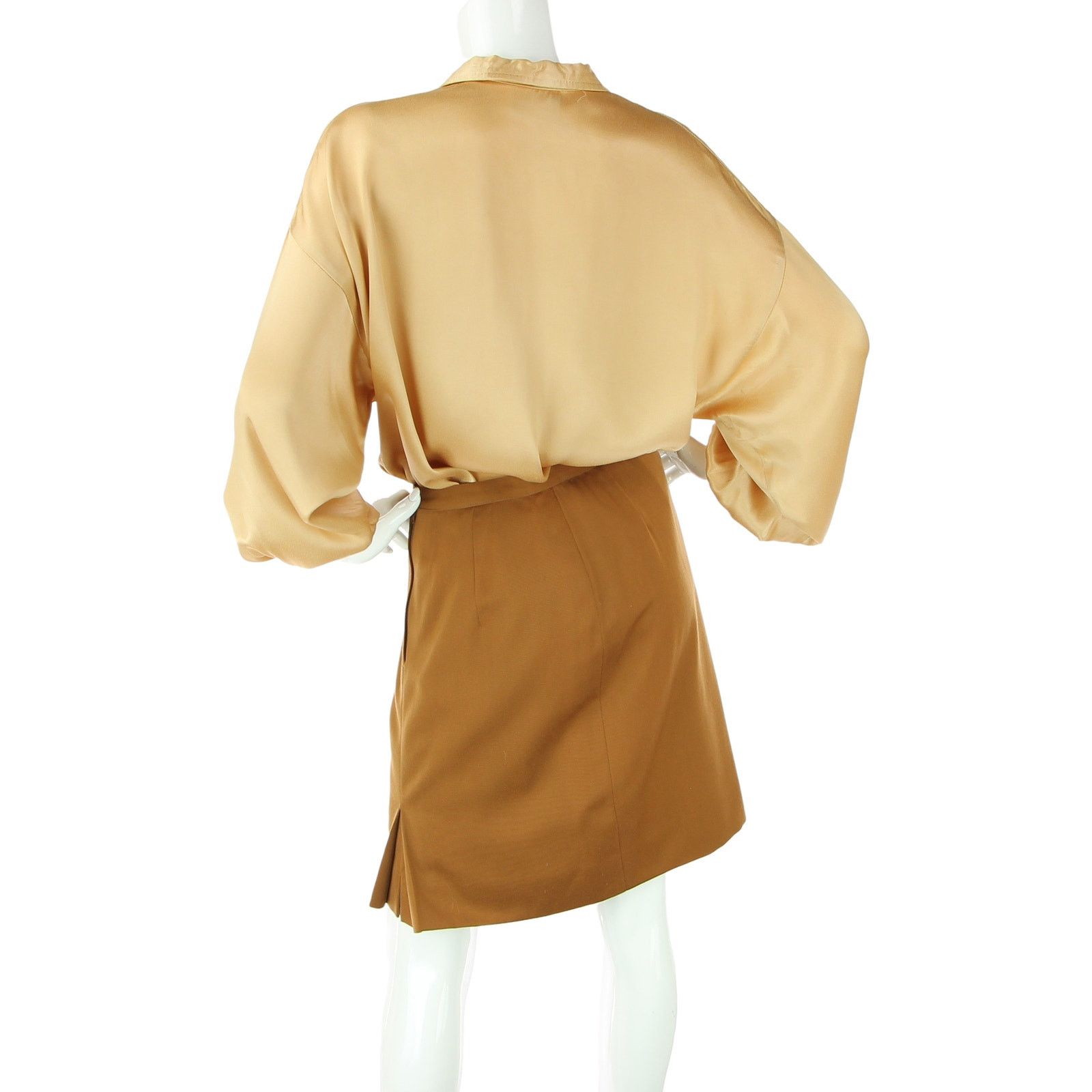 Cacharel Cacharel Retro Mod Brown Wool Skirt 27 Size 27" / US 4 / IT 40 - 6 Thumbnail