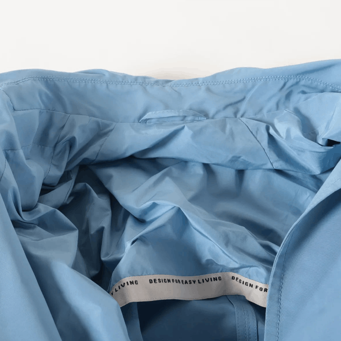 Max Mara Polyester Coat Light Blue Size S / US 4 / IT 40 - 3 Thumbnail