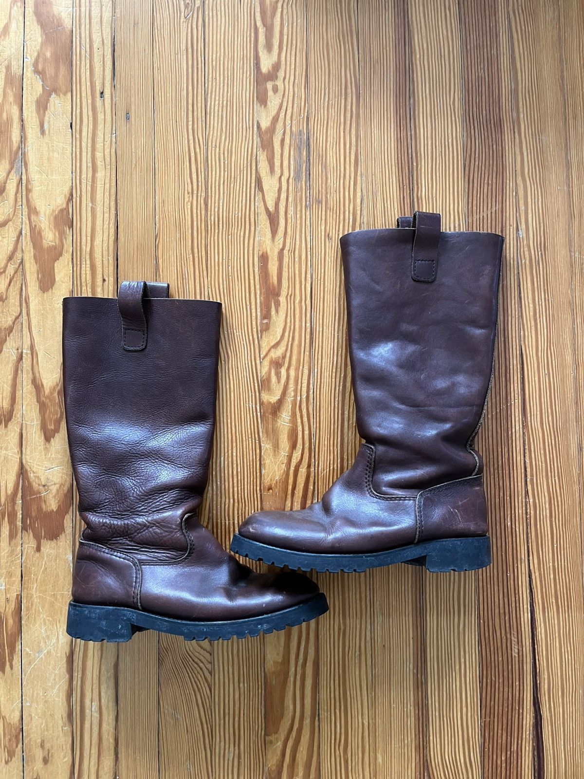 Junya Watanabe Junya Watanabe Distressed Engineer Pull Boots Brown Size US 9 / EU 42 - 3 Thumbnail