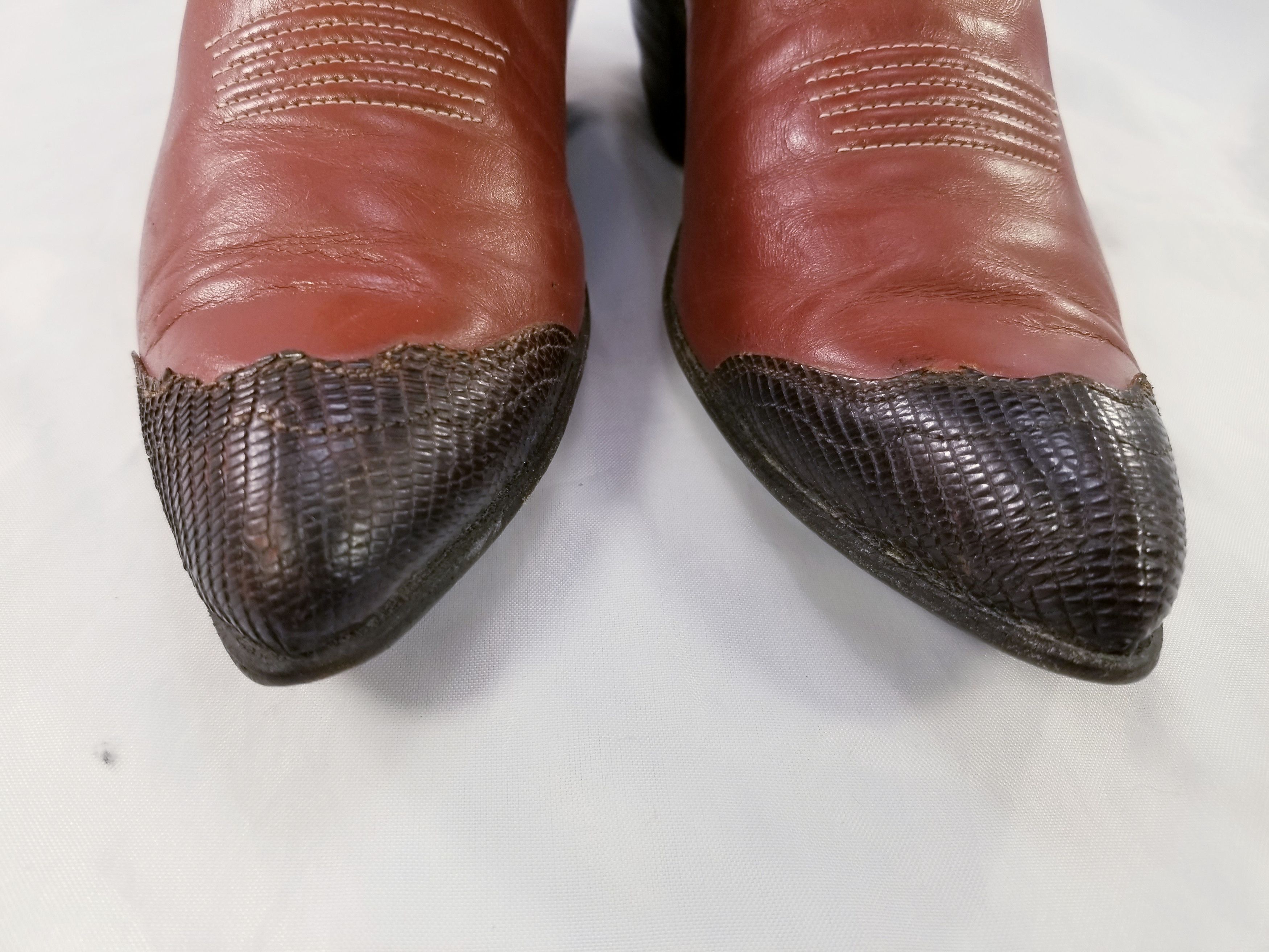 Tony Lama VINTAGE LIZARD WESTERN COWGIRL Size US 5.5 / IT 35.5 - 8 Thumbnail