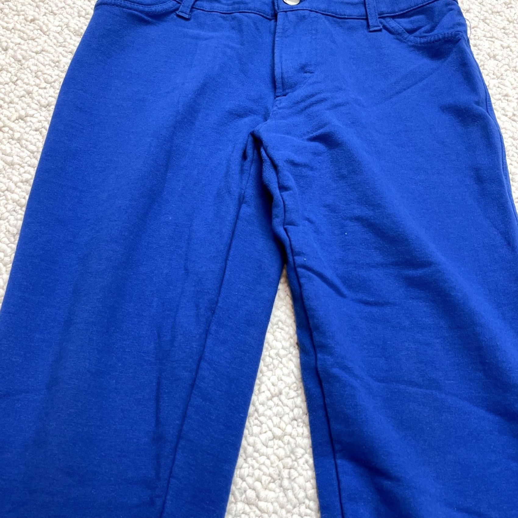Vintage F&F Chino Pants Womens 26x30 Blue Skinny Cotton Solid Low Rise Stretch Slacks - Vintage Size 28" / US 6 / IT 42 - 4 Thumbnail