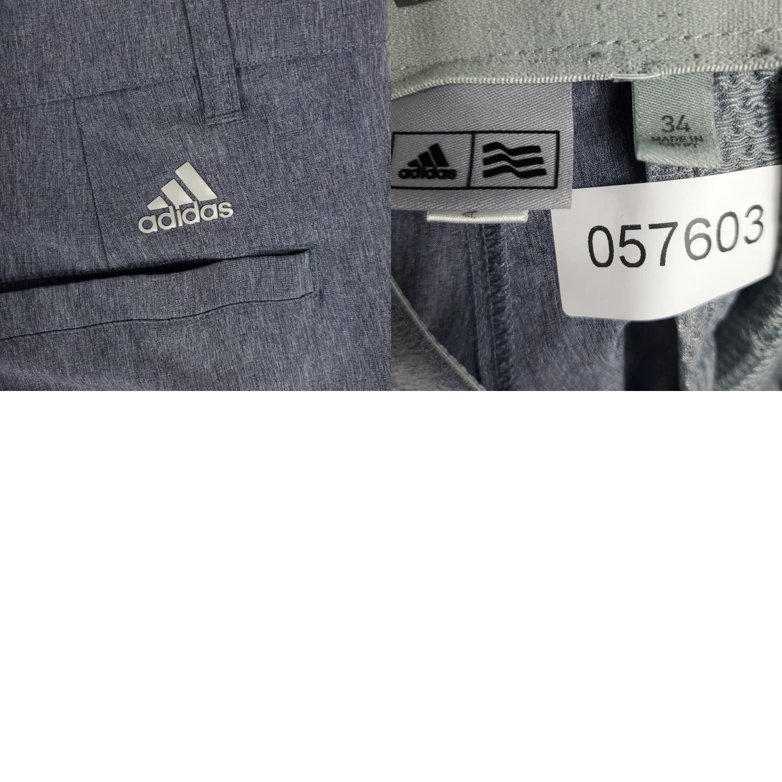 Adidas Adidas Shorts Mens Size 34 Gray Golf Casual Slash Pockets Flat Front Chino Size US 34 / EU 50 - 8 Thumbnail