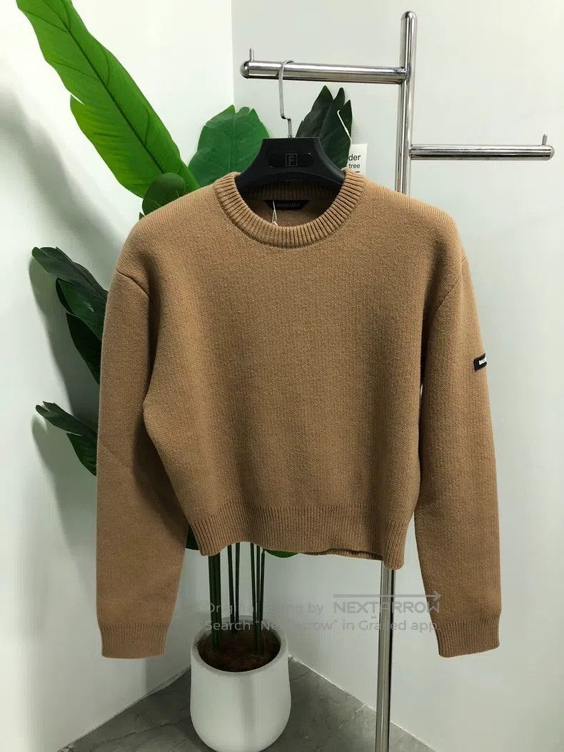 Balenciaga Balenciaga Logo Knit Crewneck Sweater Size US L / EU 52-54 / 3 - 1 Thumbnail