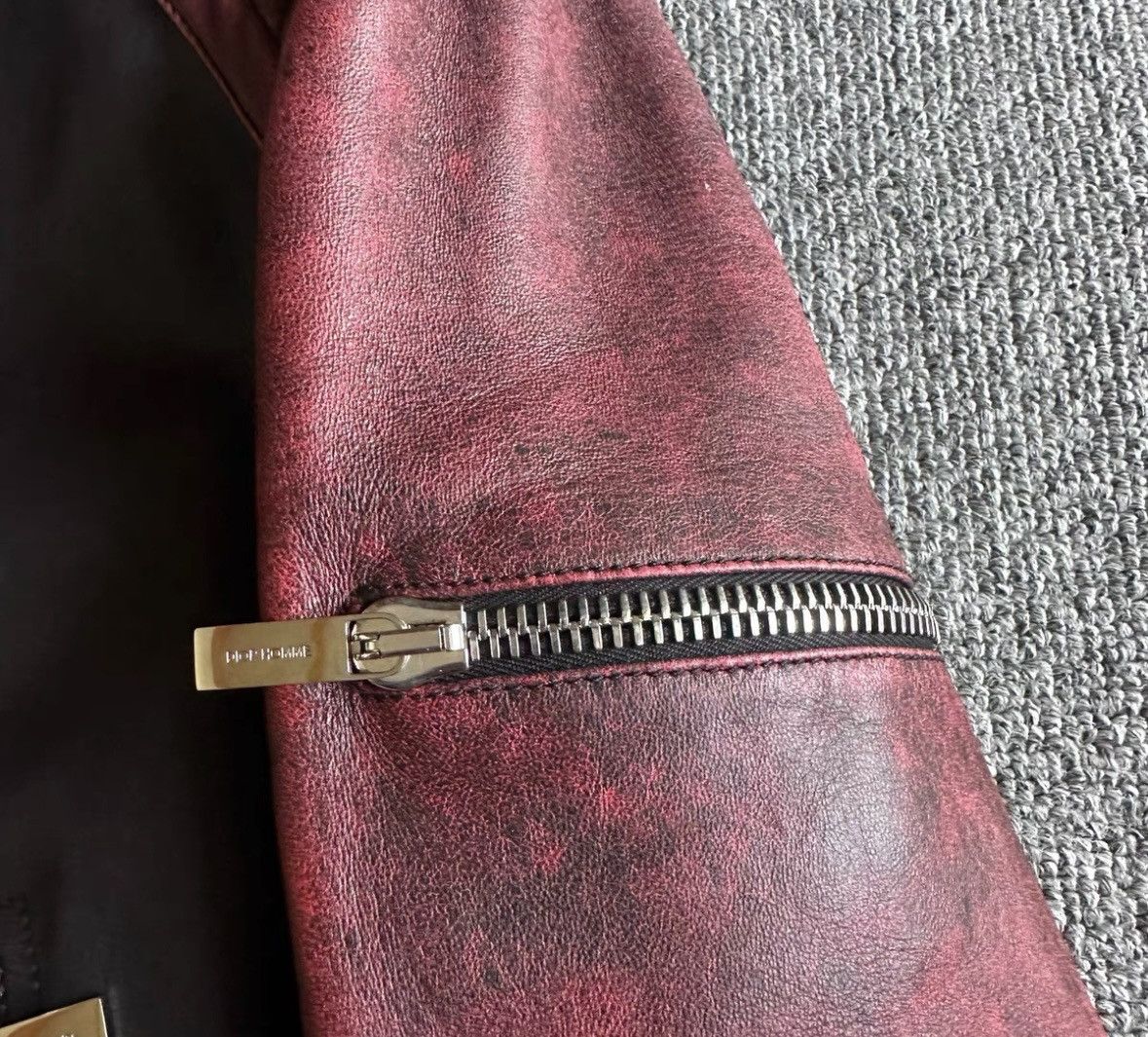 Dior Dior Black and red leather motorcycle jacket 2501-Nextarrow Size US M / EU 48-50 / 2 - 6 Thumbnail