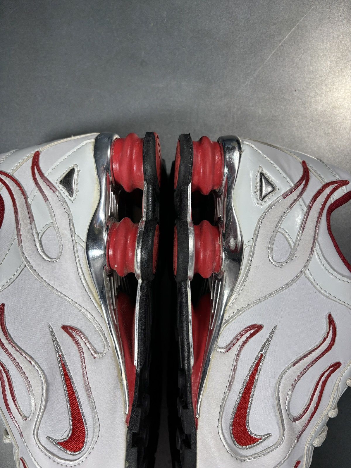 Vintage "Custom" Nike Shox Flames Sneakers "Hand Painted" 1 of Some Size US 11 / EU 44 - 16 Thumbnail