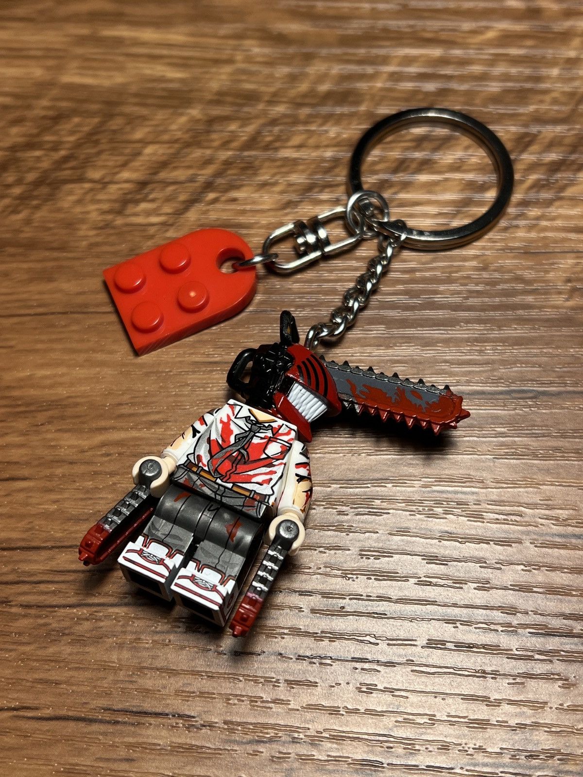 Anime chainsaw man denji reze lego minifigure keychain keyring Size ONE SIZE - 7 Thumbnail