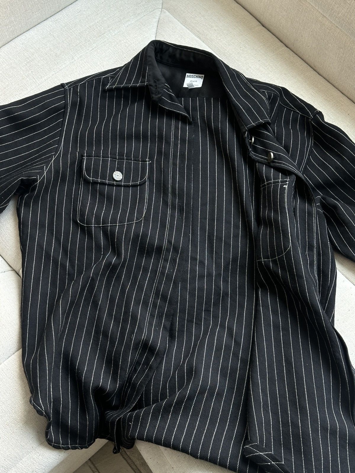 Moschino Moschino Vintage Striped Shirt Size US S / EU 44-46 / 1 - 4 Thumbnail
