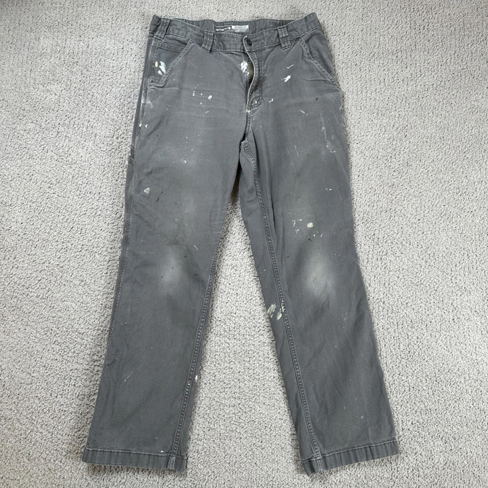 Carhartt Carhartt BM2291-M Relaxed Fit Rugged Flex Canvas Pants 32x30 Size US 32 / EU 48 - 1 Thumbnail