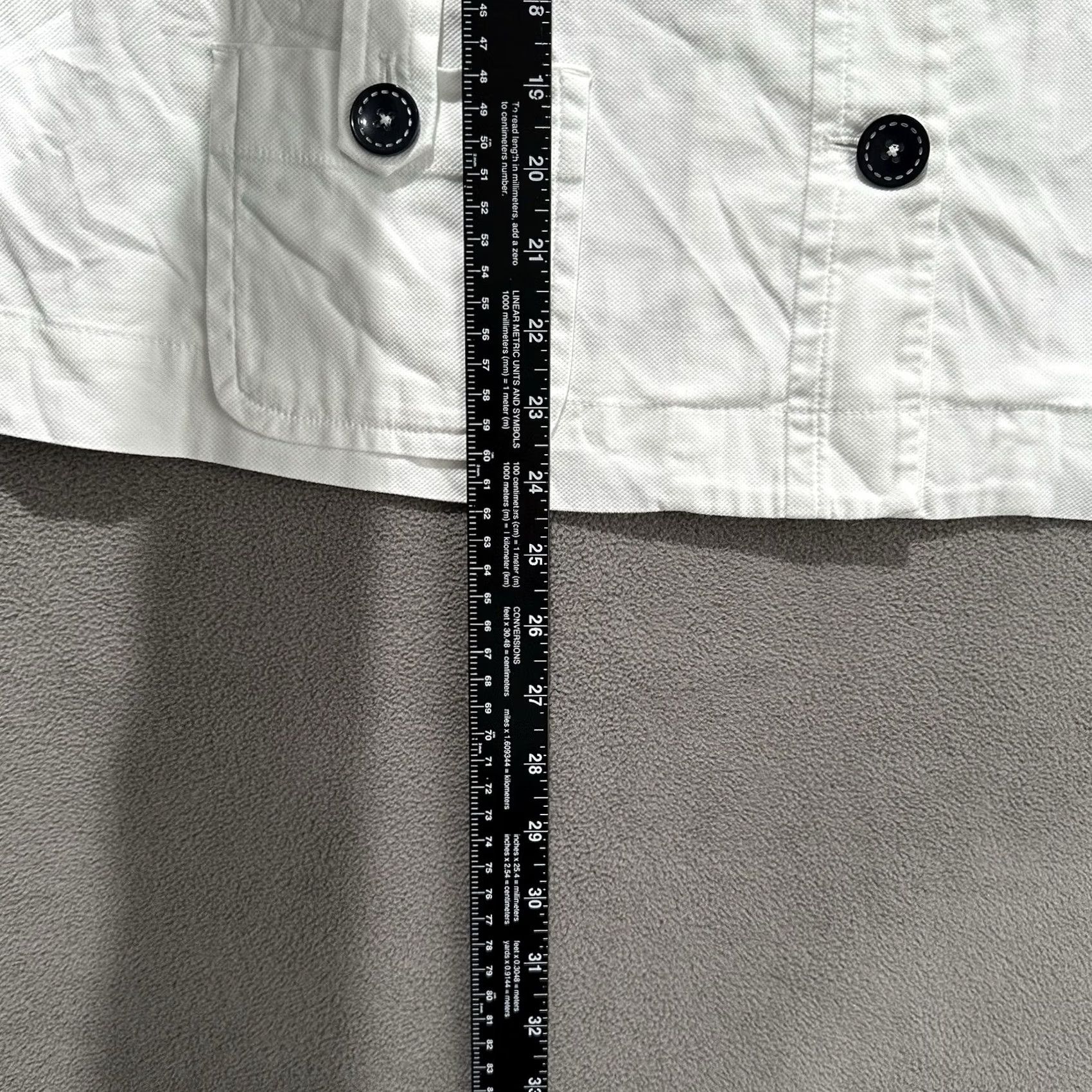 Vintage VINTAGE Christopher & Banks Jacket Women XL White Twill Button Front Chore Lightweight EUC Size XL / US 12-14 / IT 48-50 - 5 Thumbnail