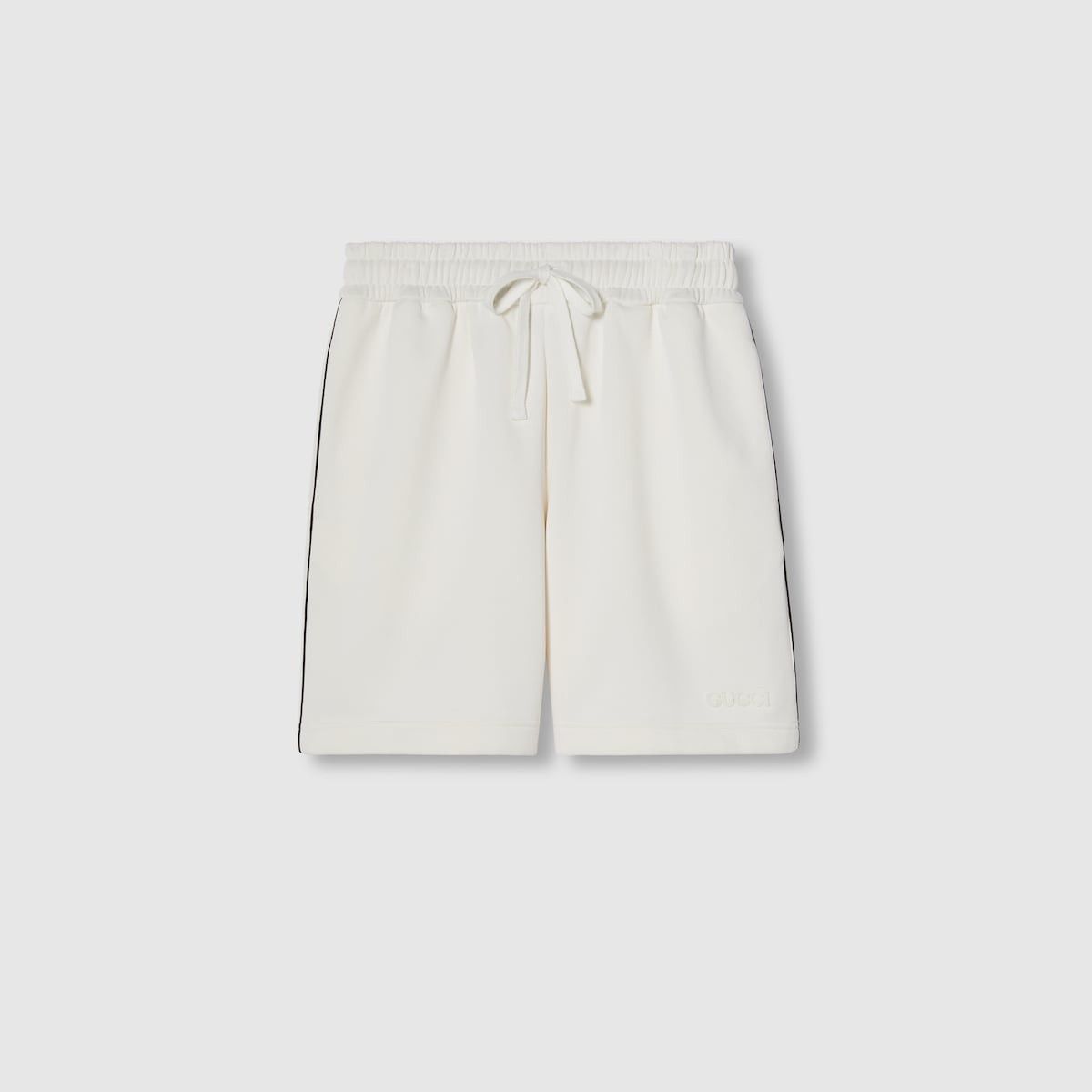Gucci o1s1wg110925 Cotton Piquet Shorts With Embroidery in White Size US 30 / EU 46 - 1 Thumbnail
